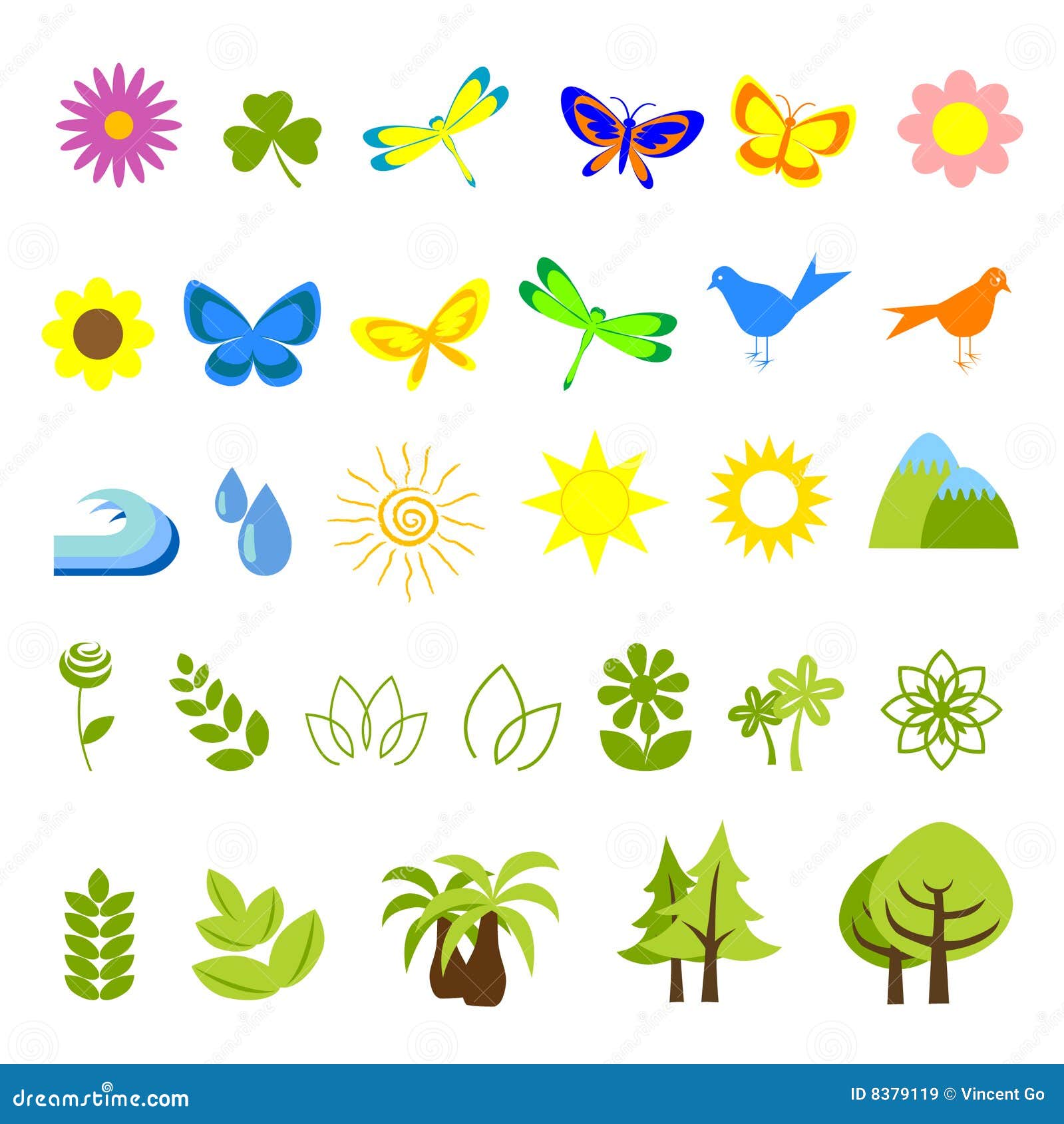icons 05 stock vector. Illustration power, leaf - 8379119
