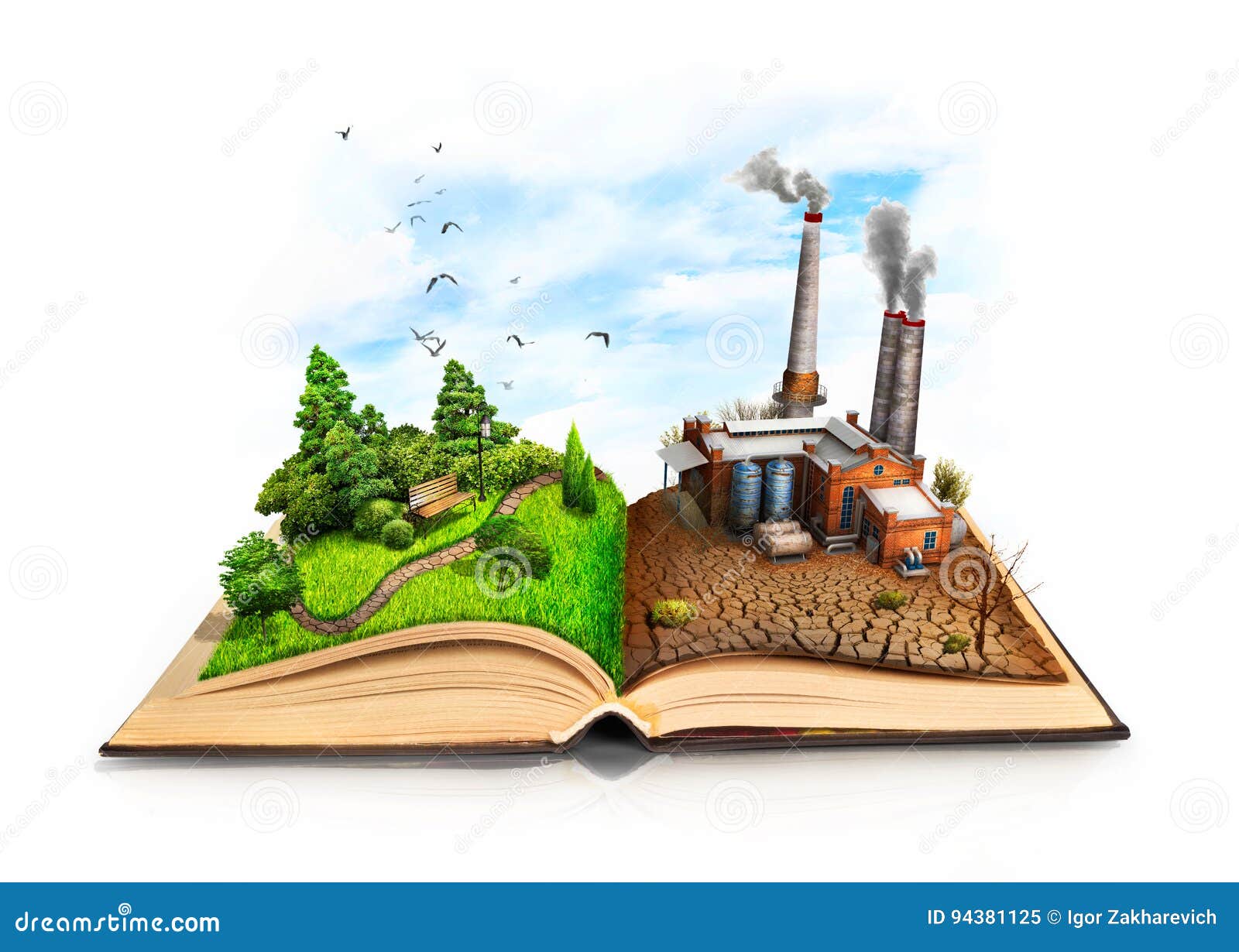 Nature and Industry the Industry that Pollutes Everything. Stock