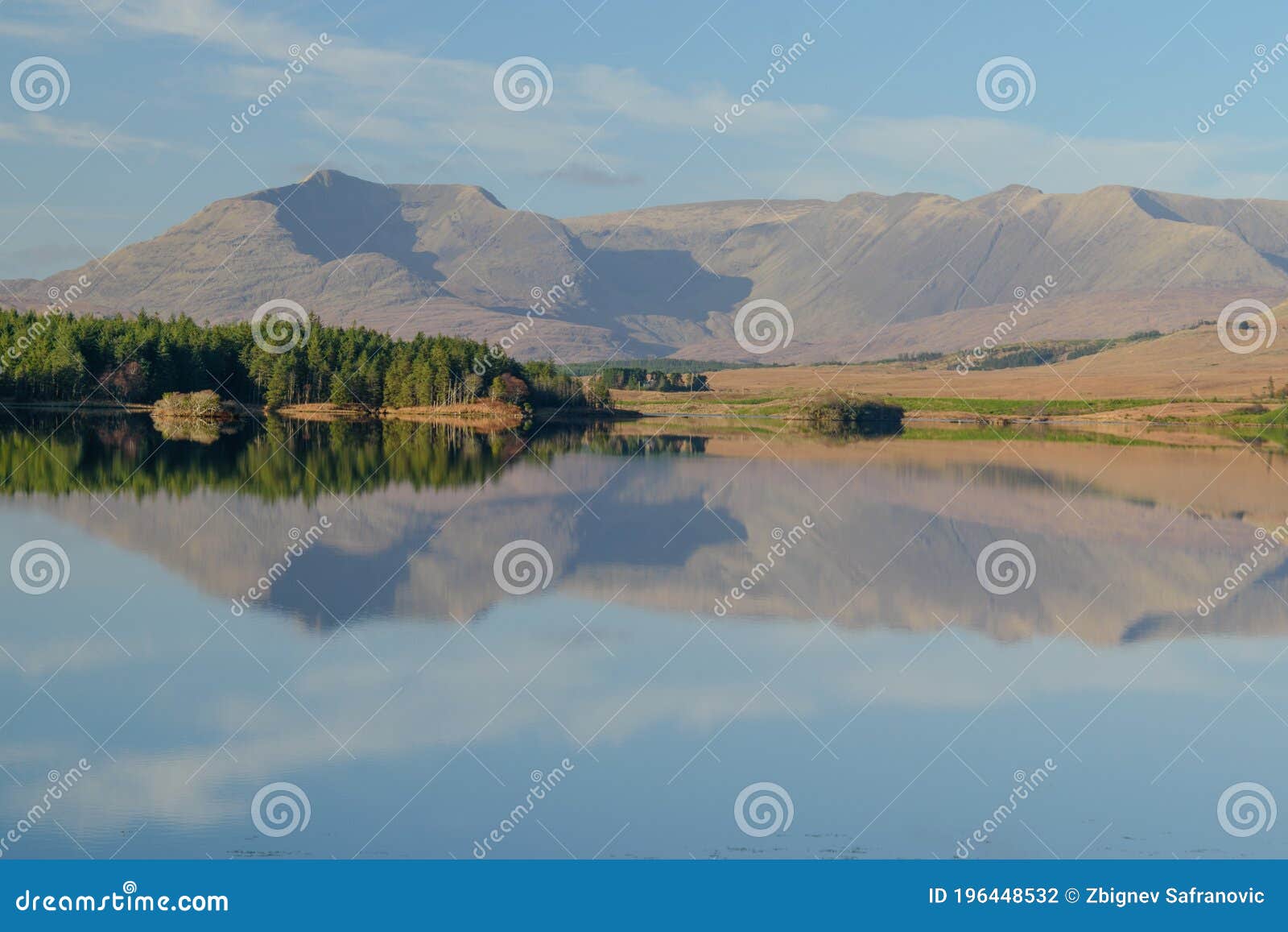 Nature Landscape,Connemara, Ireland, Lough Inagh, Lakes with Blue Water ...