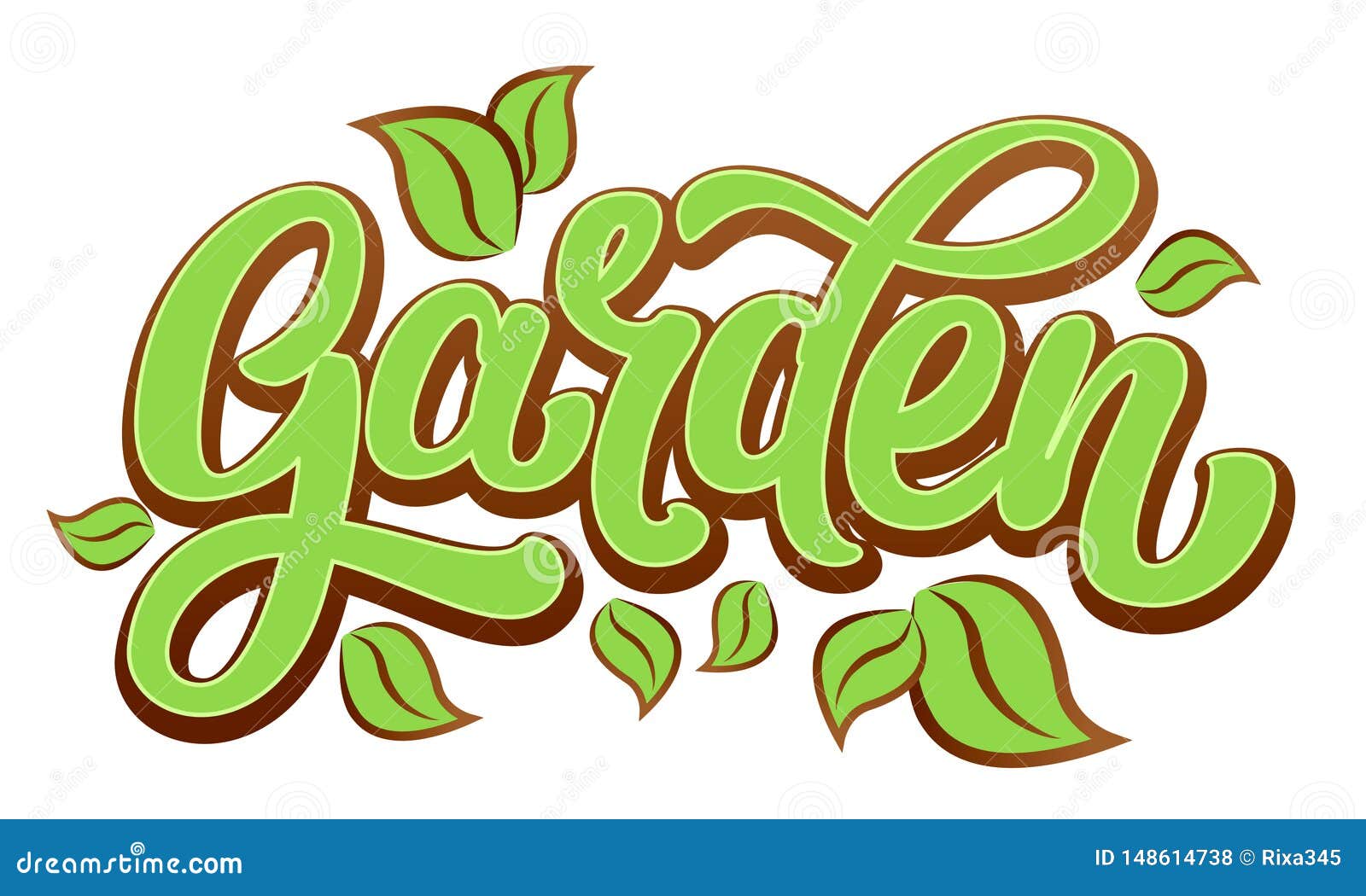 nature letters calligraphy word plant logo decoration print text simple wood symbol design collection lettering garden 148614738