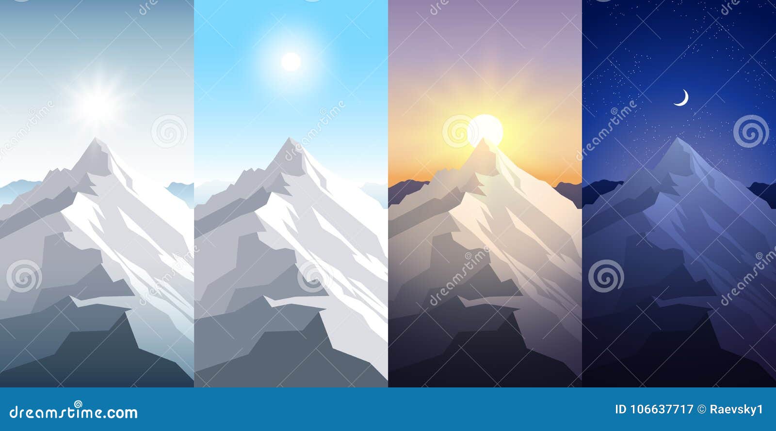 nature mountain set a