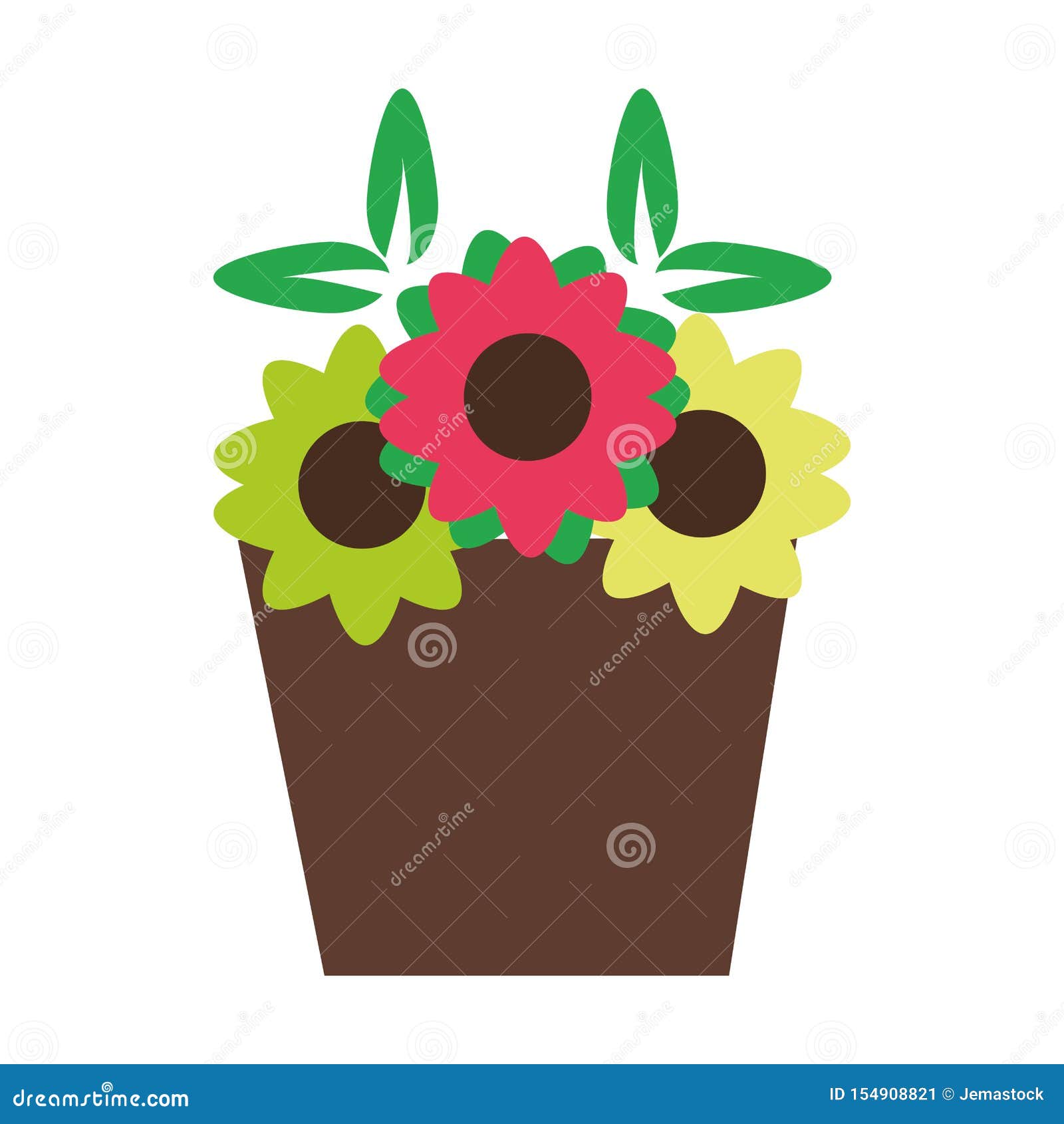 Nature Ornament Flowers Decoration Cartoon Stock Vector Nature Ornament Flowers Decoration Cartoon Stock Vector