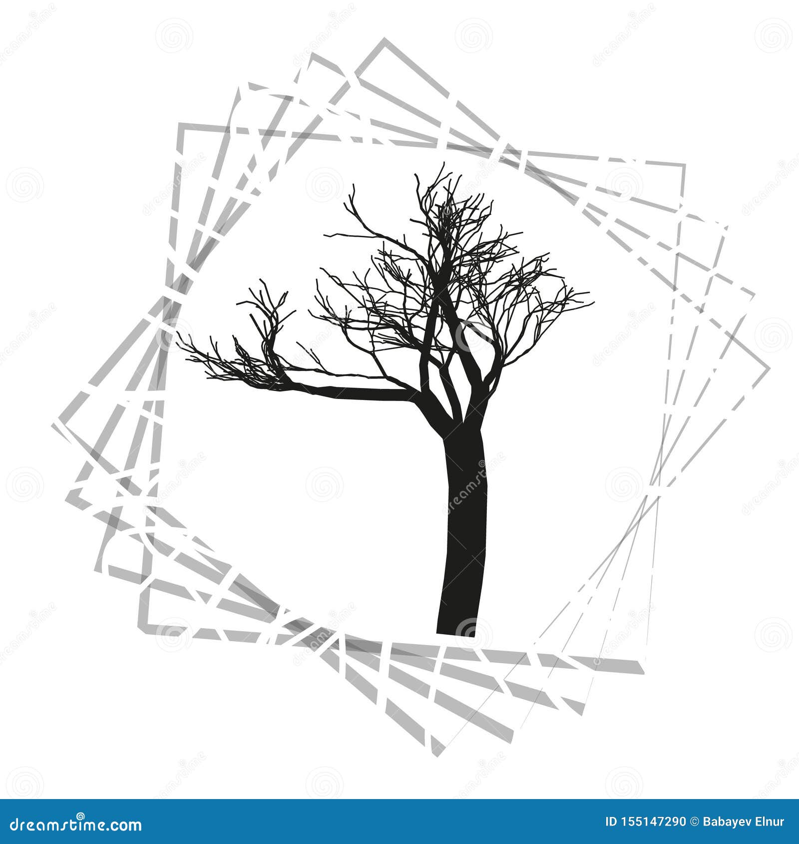 Nature and Plant Concept Represented by Tree Icon. Isolated and Flat Illustration Vector Eps10 Dead Trees Silhouette Stock Illustration - Illustration of label, pattern: 155147290