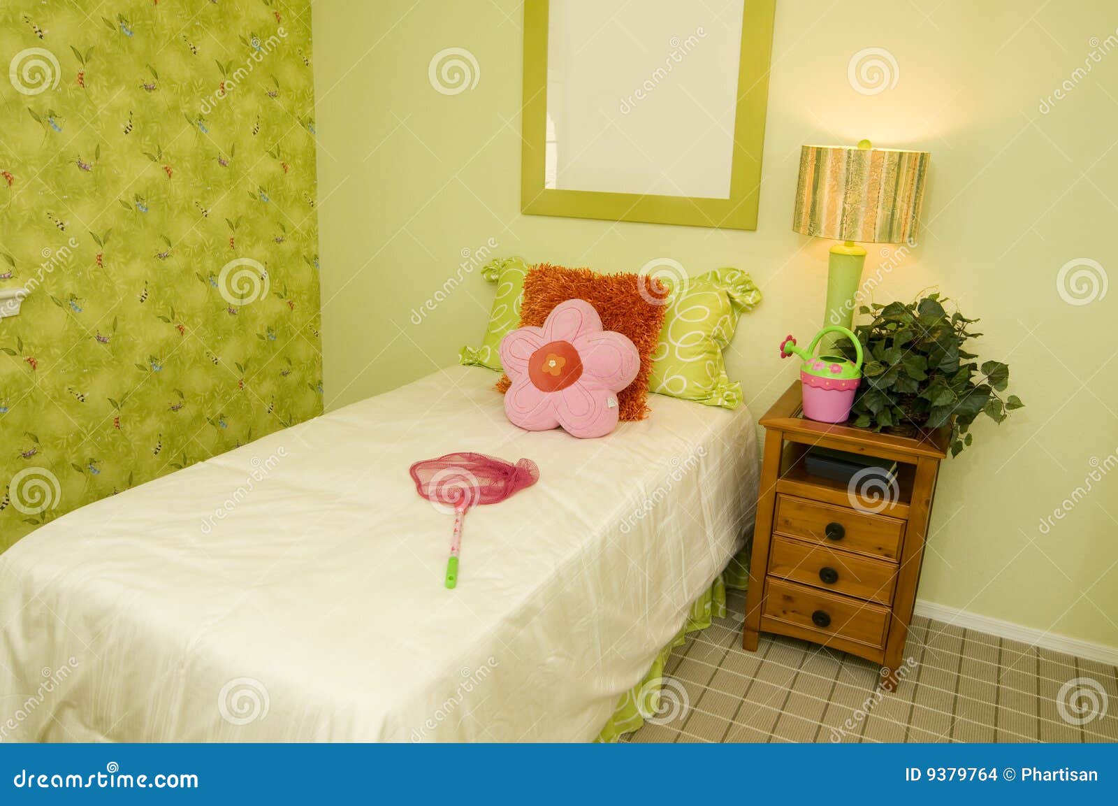 Nature themed bedroom stock photo. Image of room, unique - 9379764