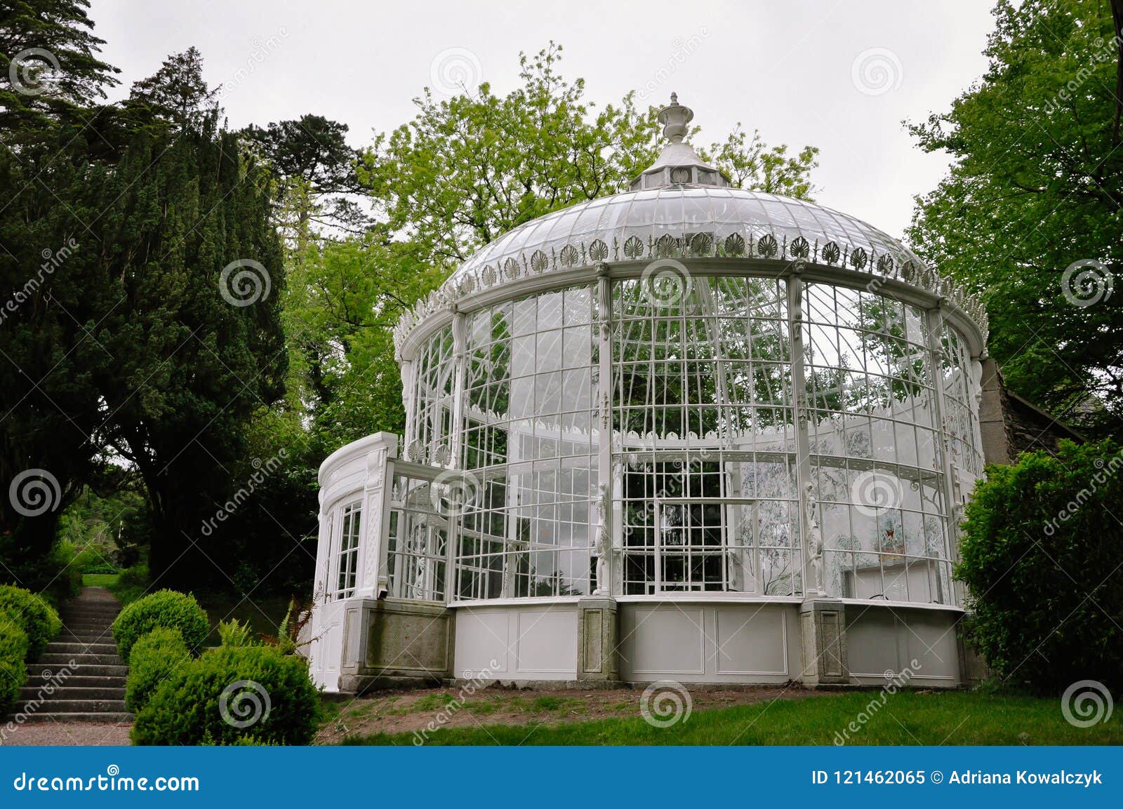 Woodstock Gardens Greenhouse In Ireland Stock Image Image Of