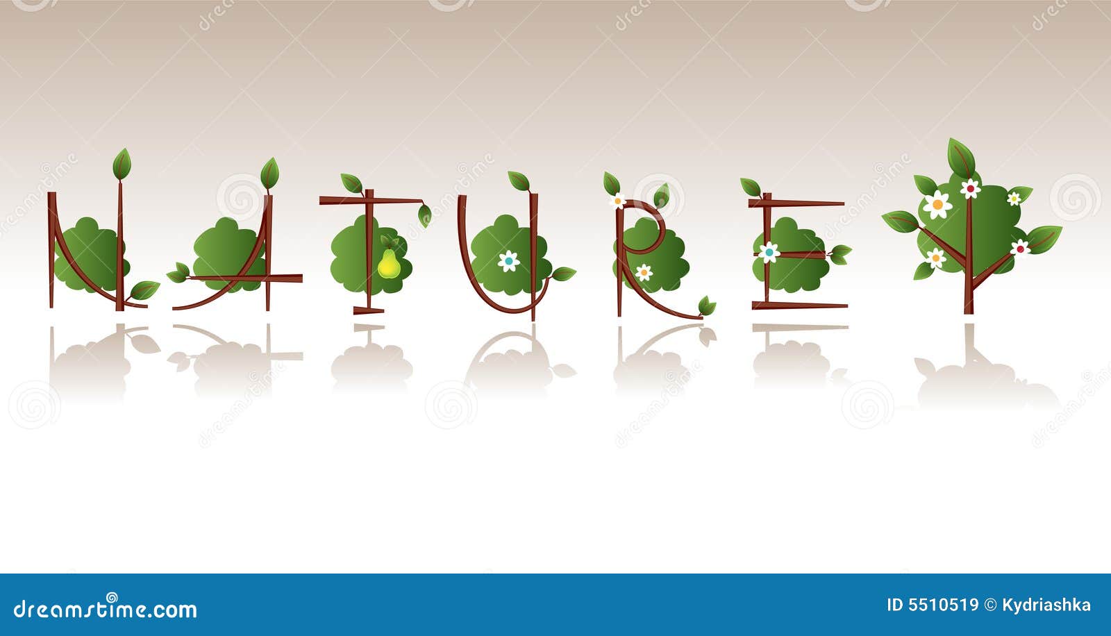 Nature, trees stock vector. Illustration of leaf, branch - 5510519