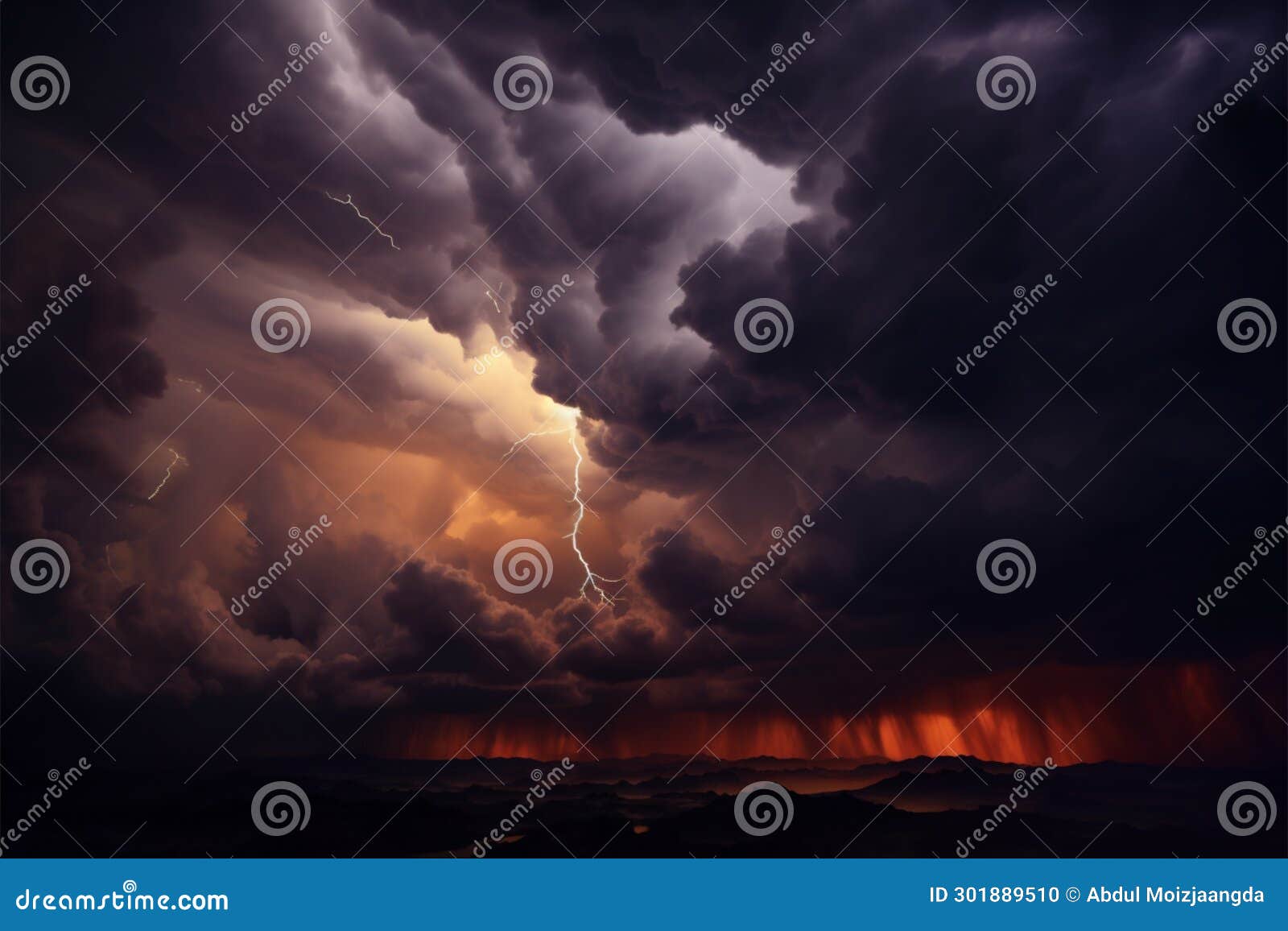 Menacing Vortex: A Destructive Tornado Unleashes Chaos Royalty-Free 