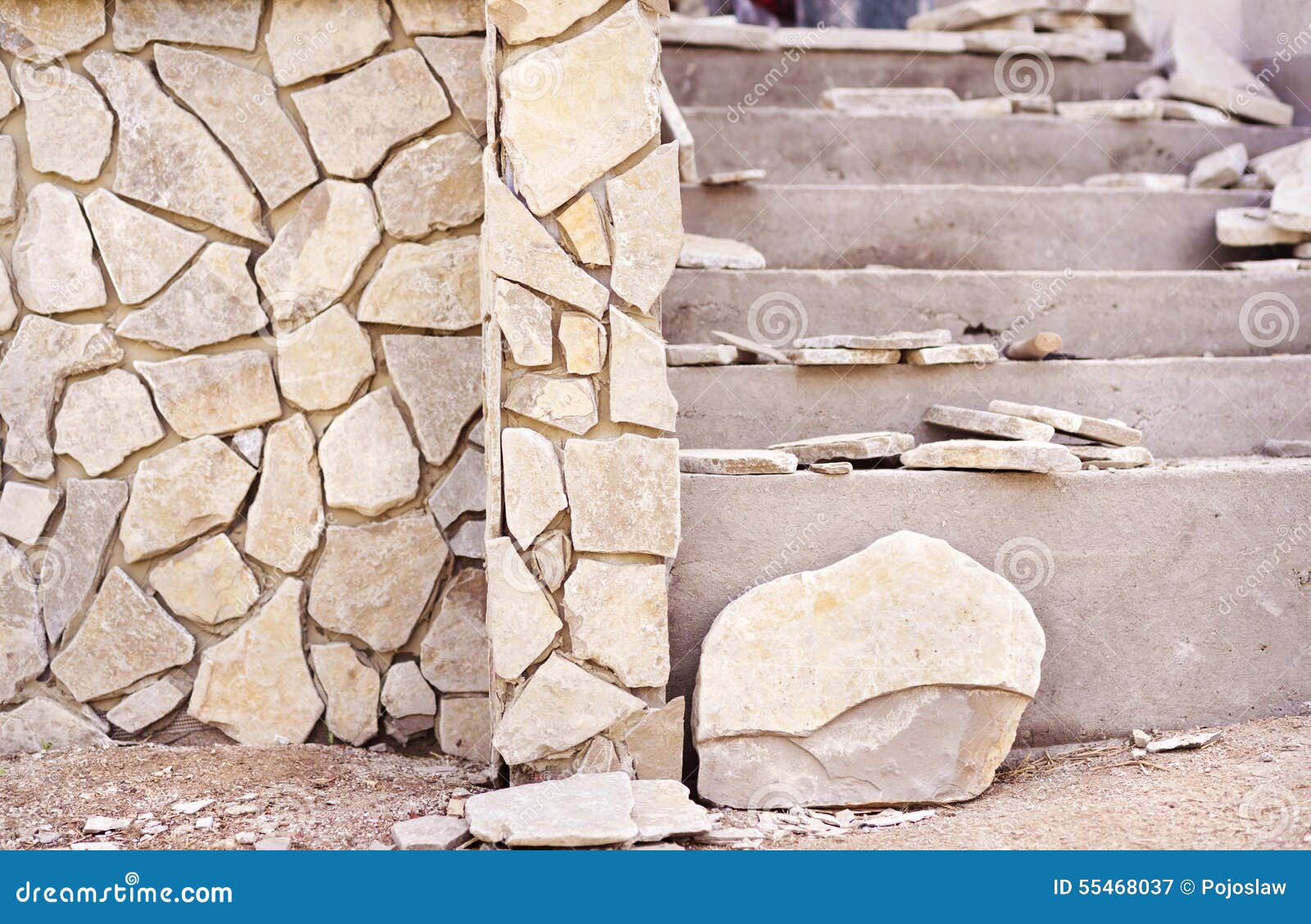 Natursteine Auf Einer Wand Stockbild Bild Von Wand Natursteine 55468037