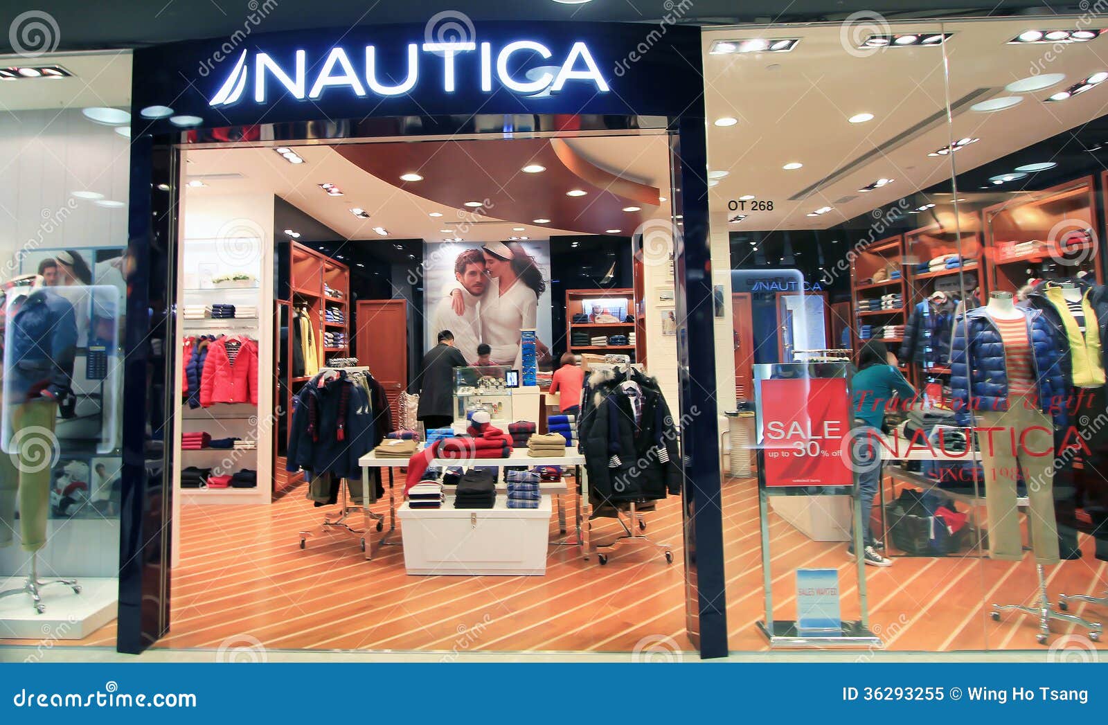Nautica shop in hong kong editorial image. Image of mall - 36293255