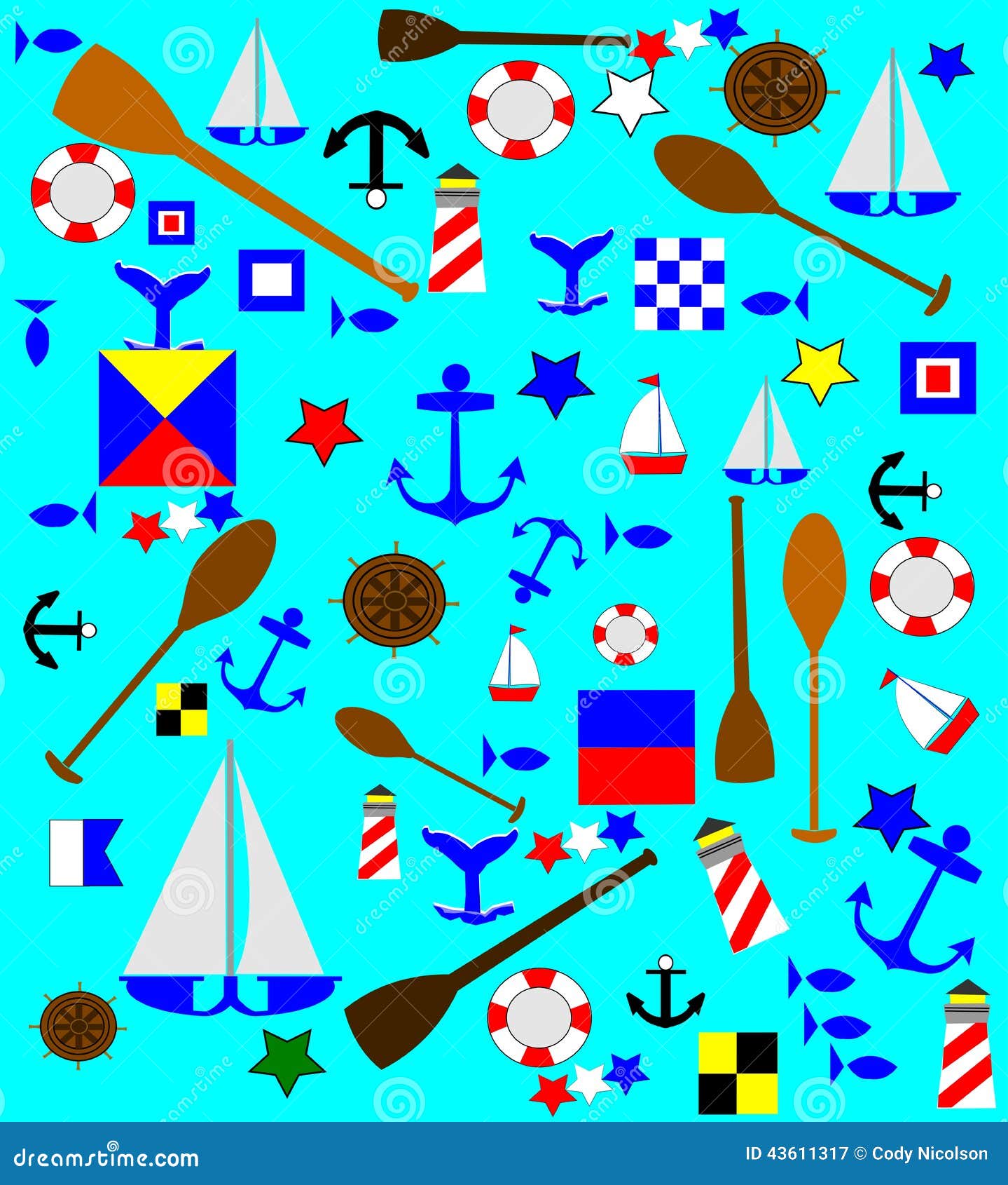 Nautical background stock illustration. Illustration of ships 43611317