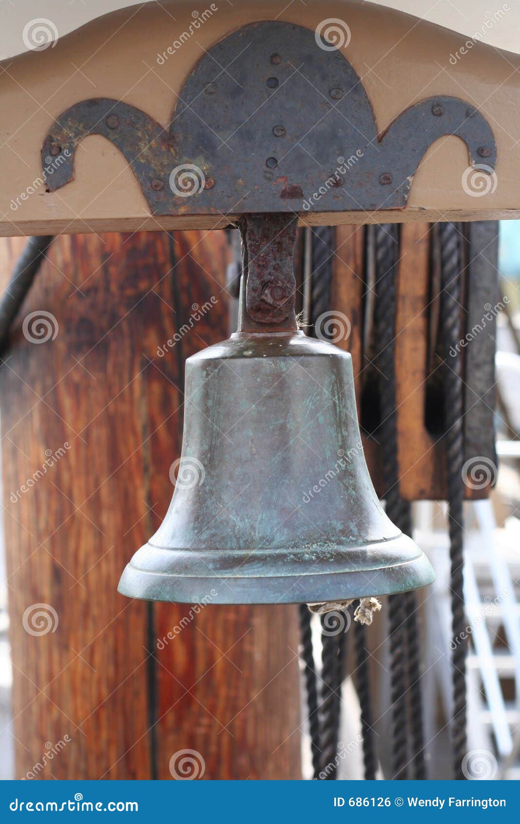 Nautical Bell stock photo. Image of ship, alert, sailing 686126