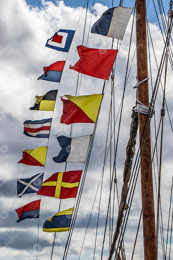 sailboat mast flags