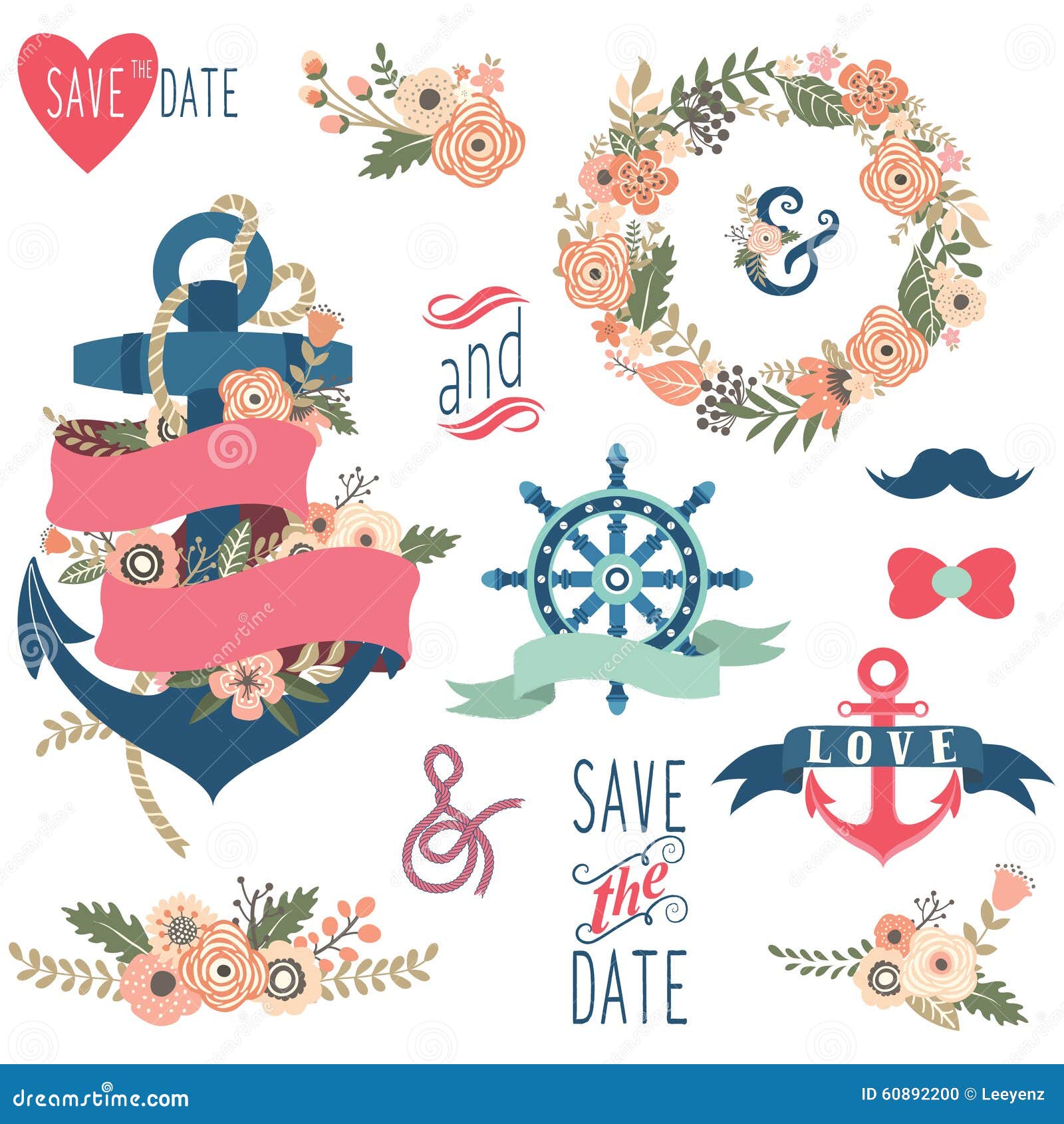 nautical floral wedding collections