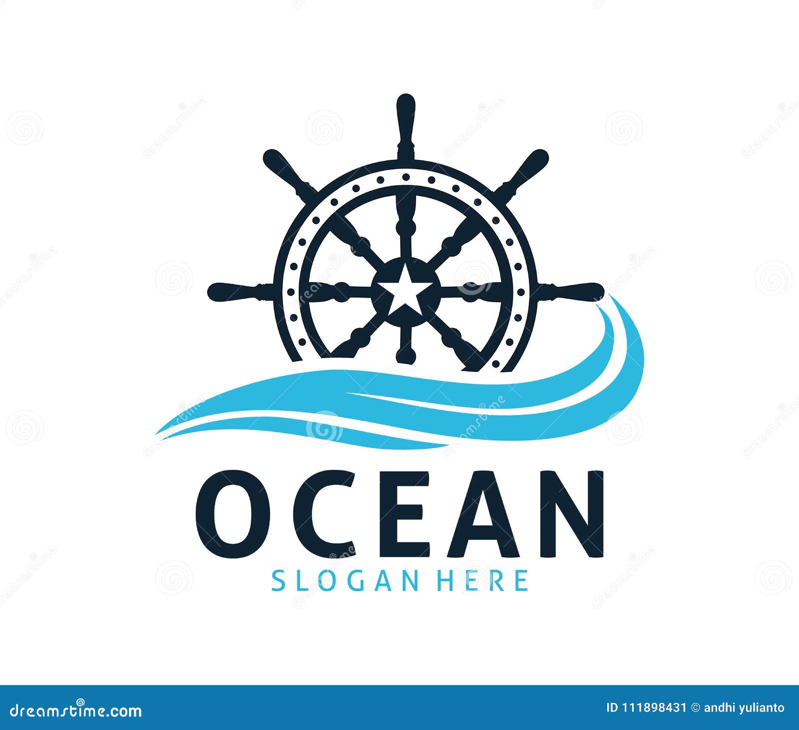 Nautical Navy Cruise Vector Logo Design Stock Illustration ...