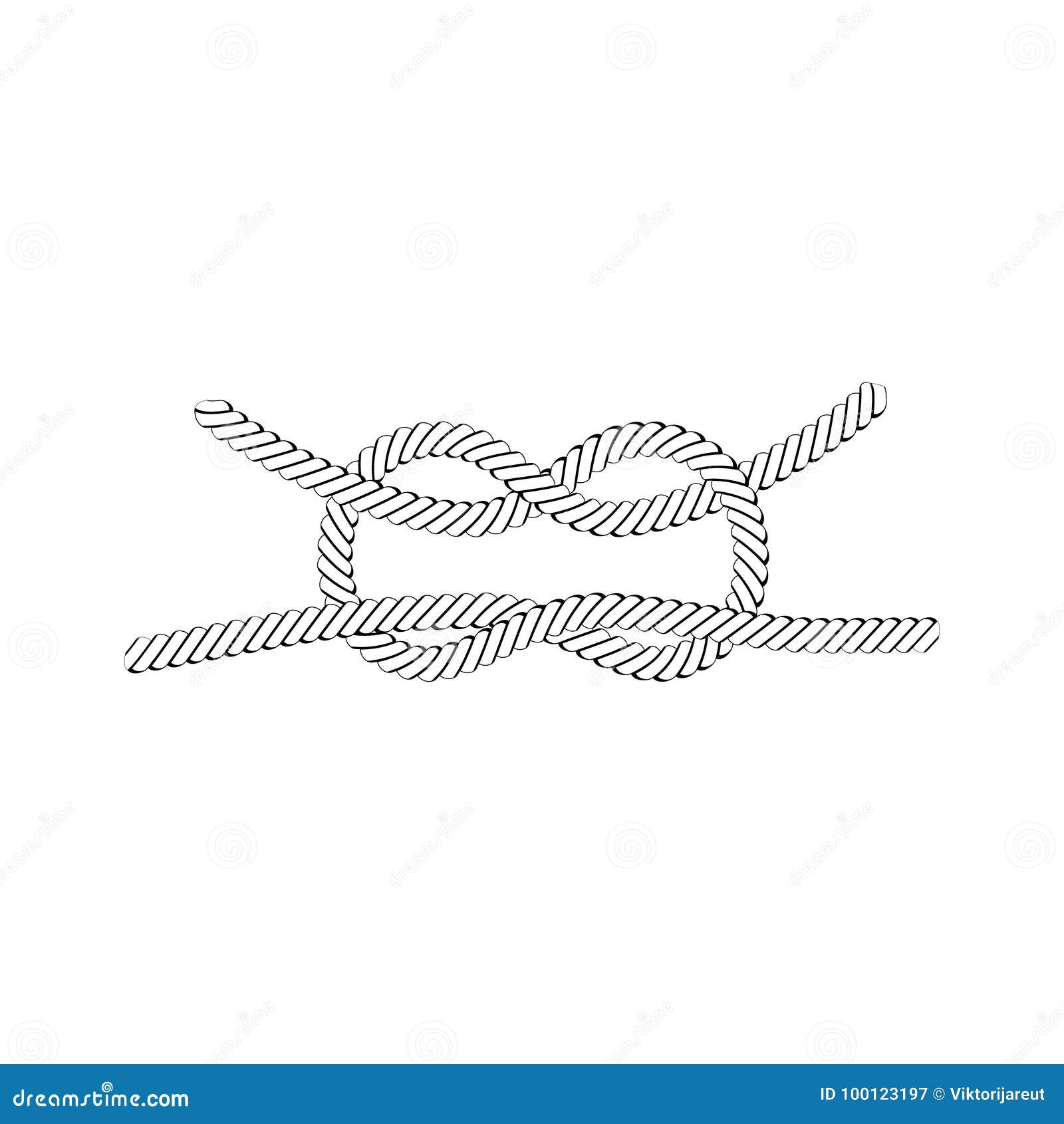 Nautical rope knots stock illustration. Illustration of decoration ...