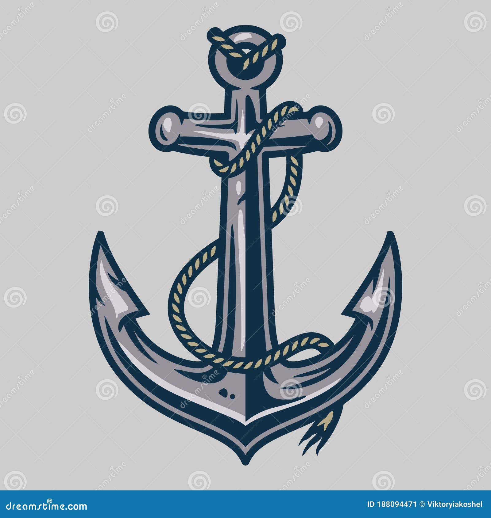 Nautical Marine Anchor And Rope Logotype Design Logo For Brand Maritime  Company And Business Stock Illustration - Download Image Now - iStock