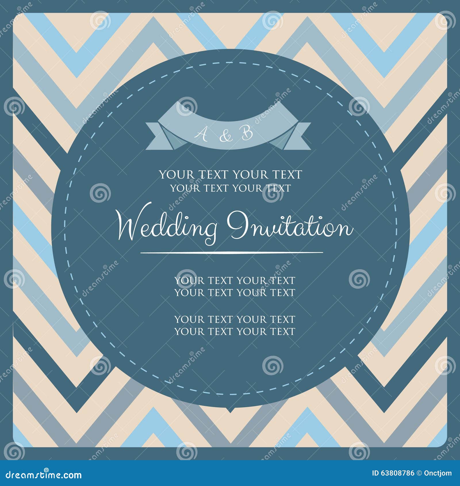 nautical wedding invitation