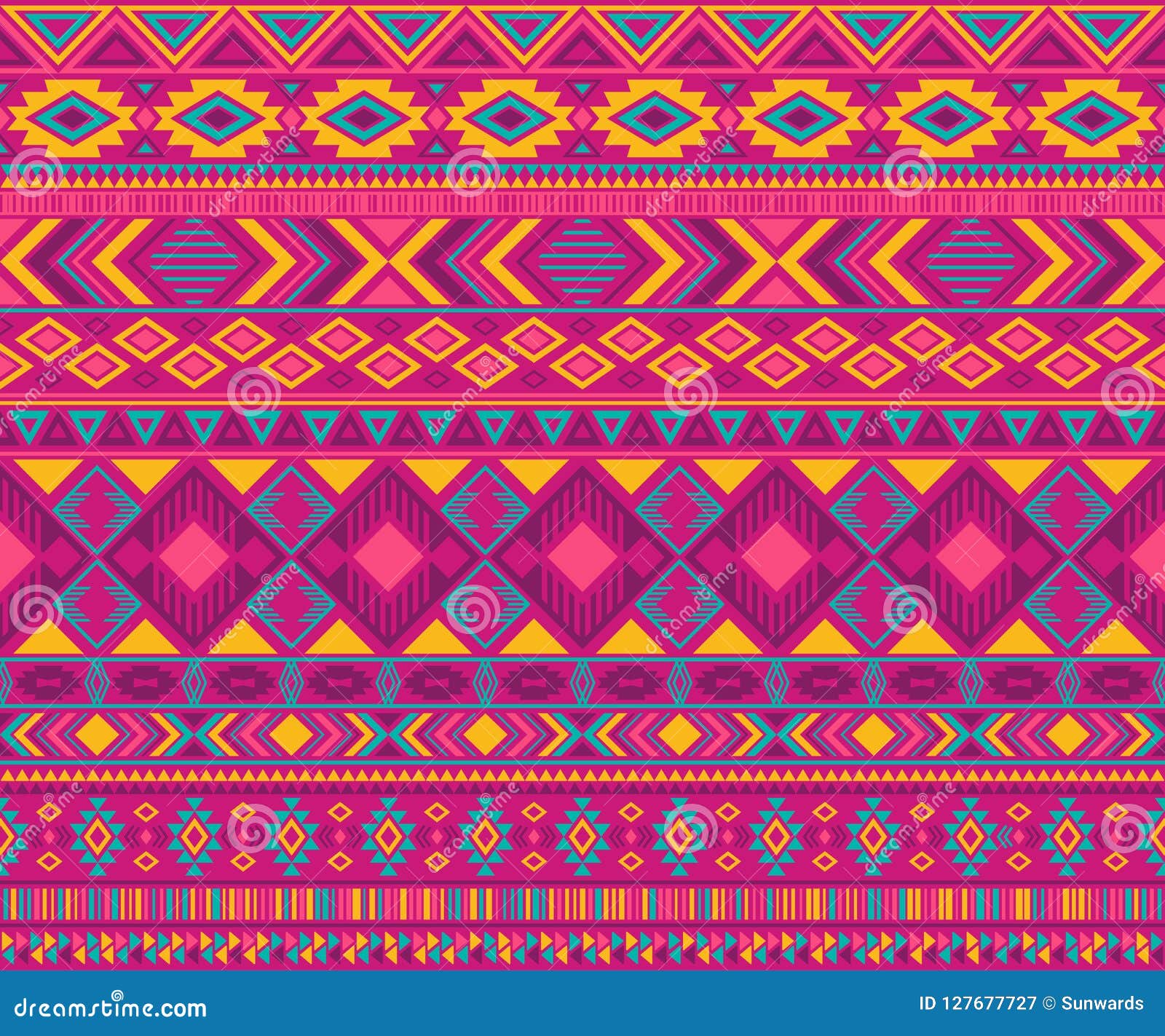 American Indian Pattern Tribal Ethnic Motifs Geometric Vector ...