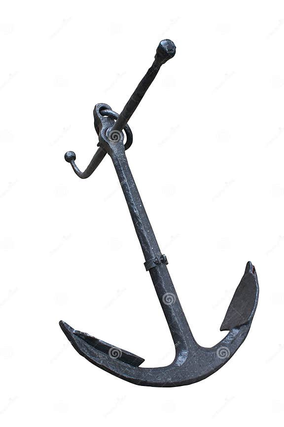 Naval anchor. stock image. Image of mooring, clipping - 16091039