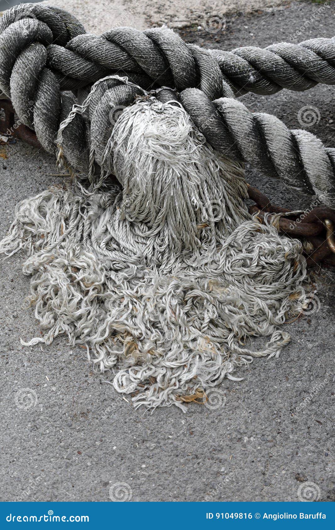 Naval ropes stock photo. Image of black, metal, iron 91049816