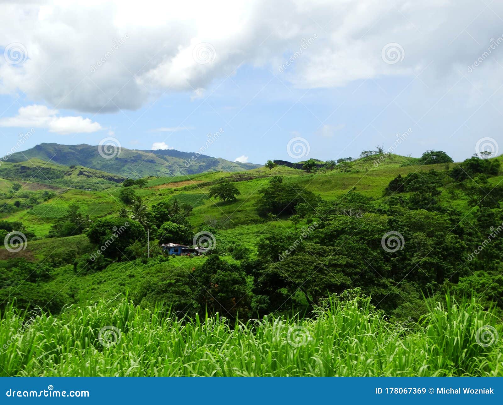 fiji landscapes near the navala village
