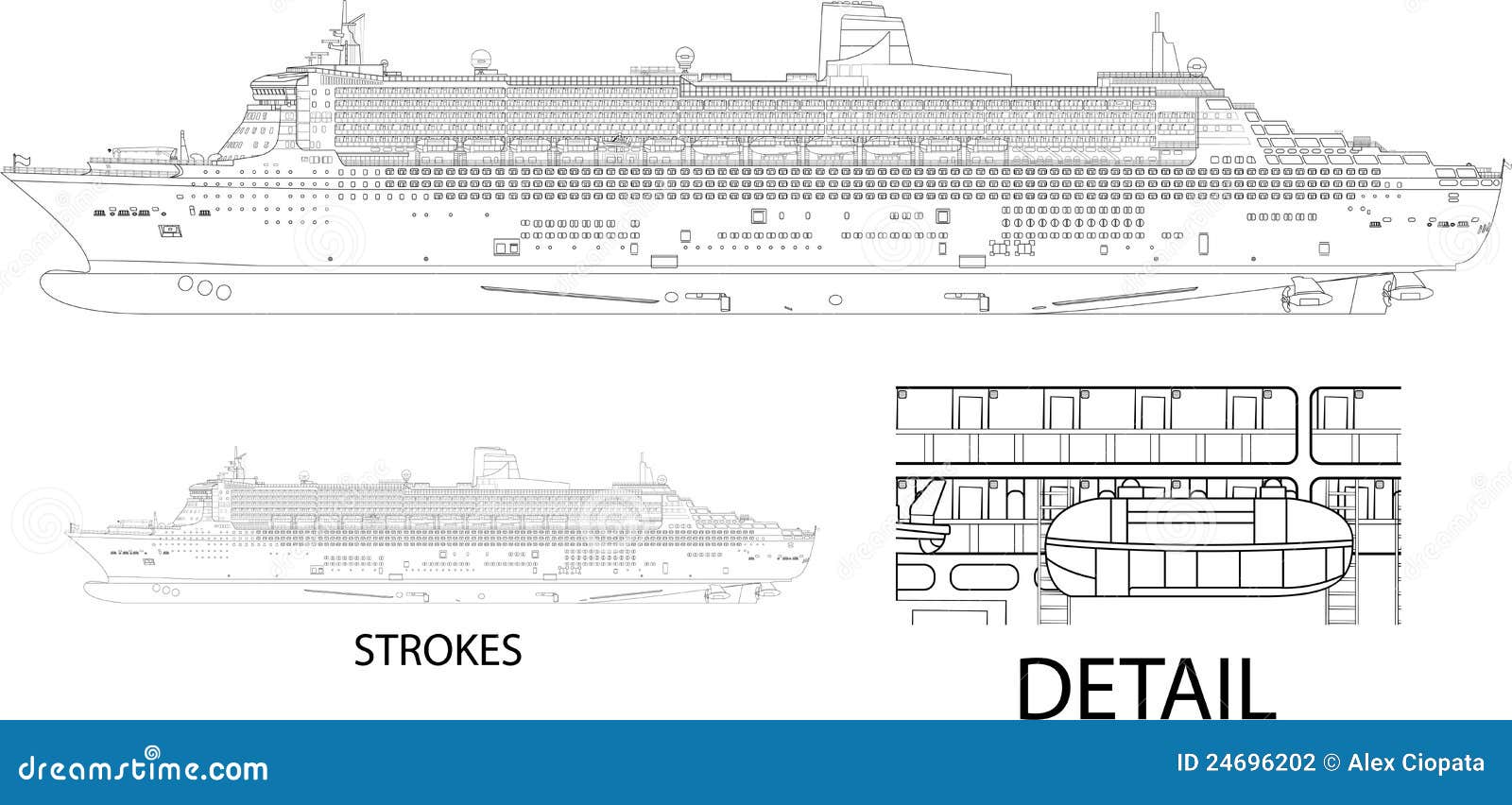 Nave Da Crociera Illustrazione Vettoriale Illustrazione Di Cruising