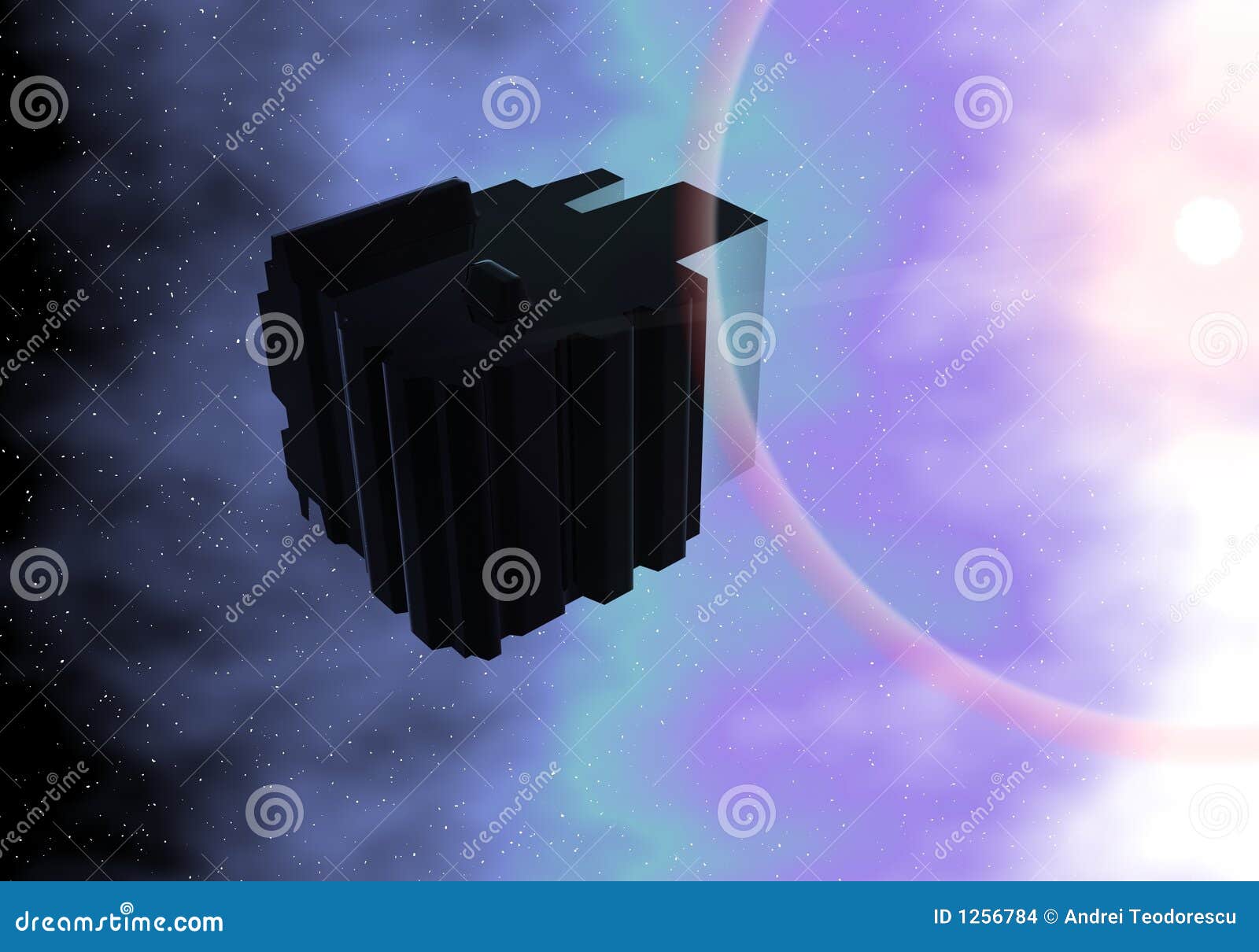 Nave di madre straniera illustrazione di