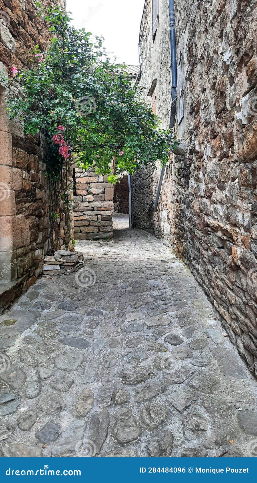 in the stone and cobblestone village of naves