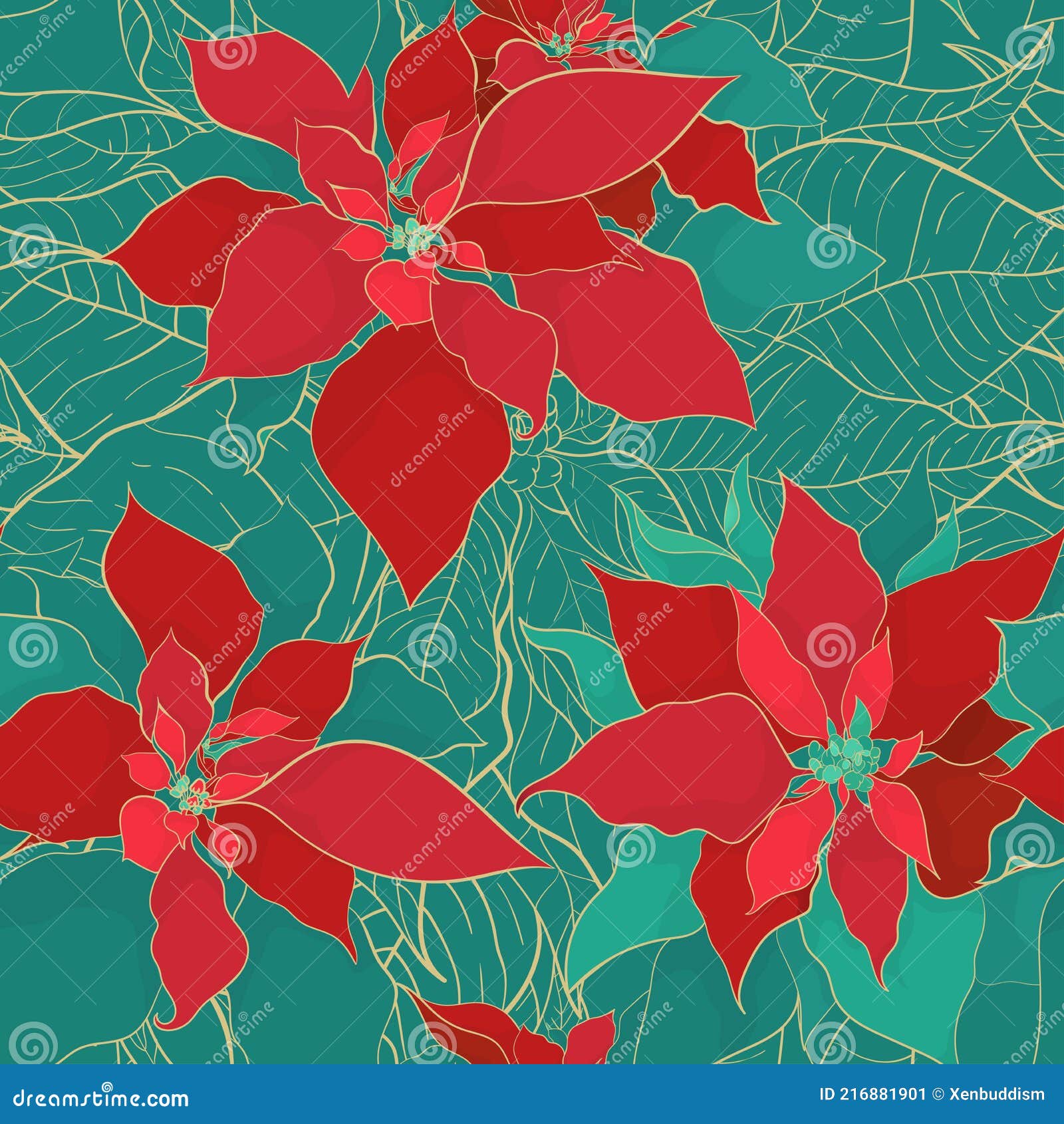 Navidad Nochebuena Verde Rojo Patrón Sin Costuras Ilustración del Vector - Ilustración de dorado, navidad: 216881901 Navidad Nochebuena Verde Rojo Patrón Sin Costuras Ilustración del Vector - Ilustración de dorado, navidad: 216881901