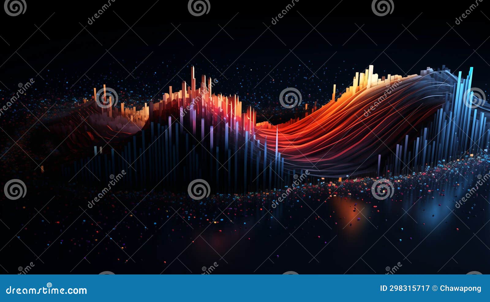 Navigating the Flow of Information in the Online Landscape Stock Image 