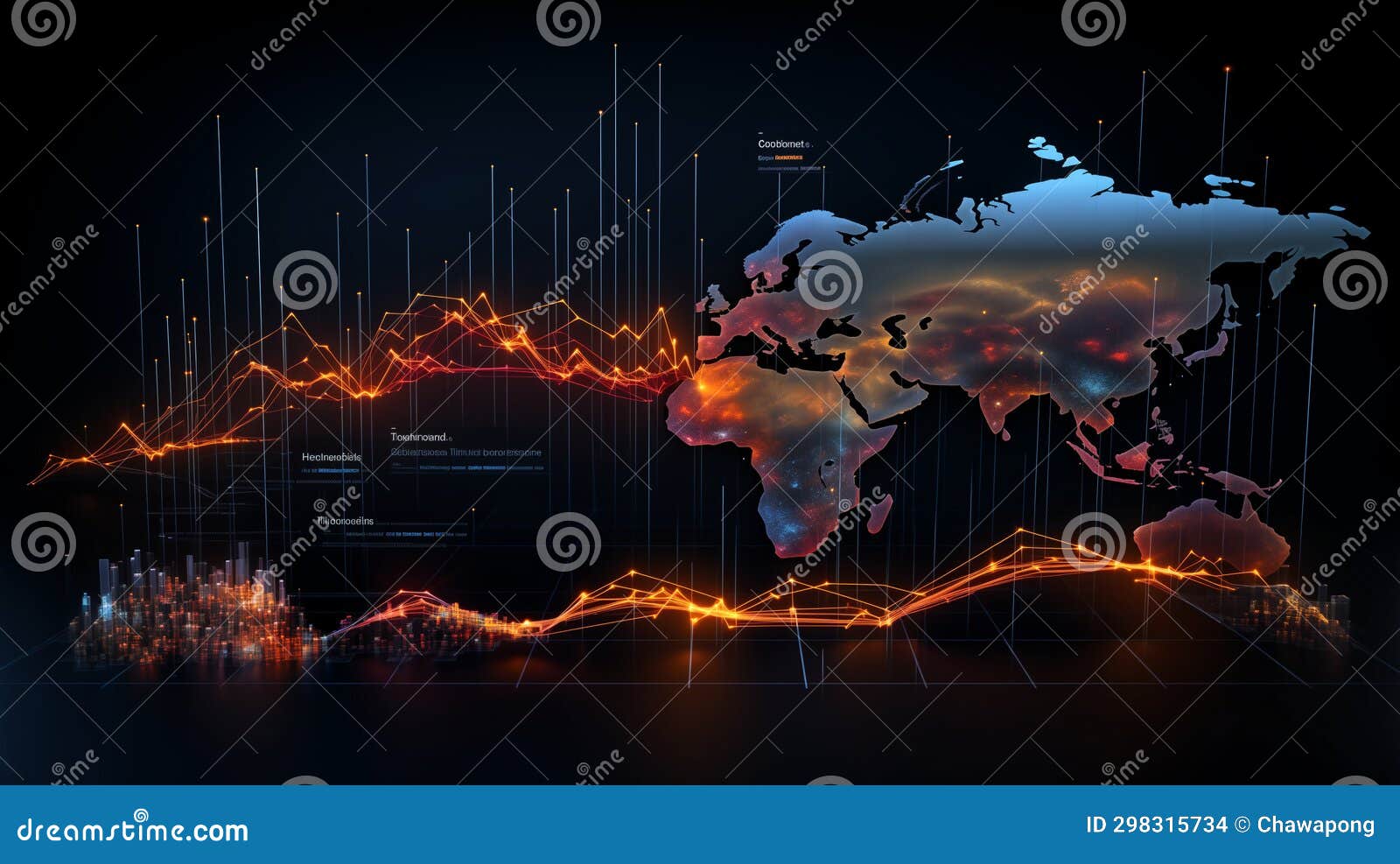 Navigating the Flow of Information in the Online Landscape Stock 