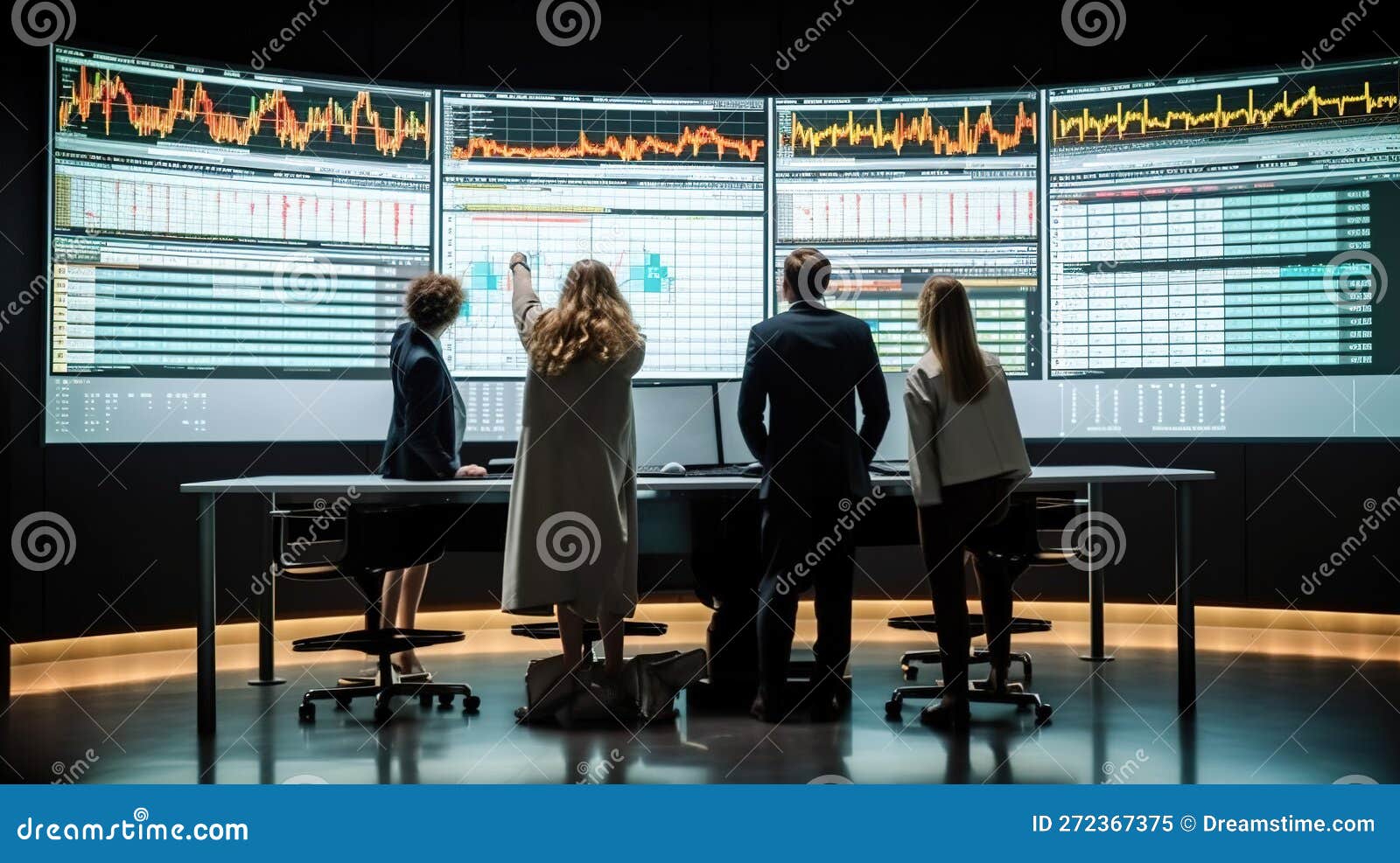 Navigating Market Trends, Business Meetings with Economic Graphs 