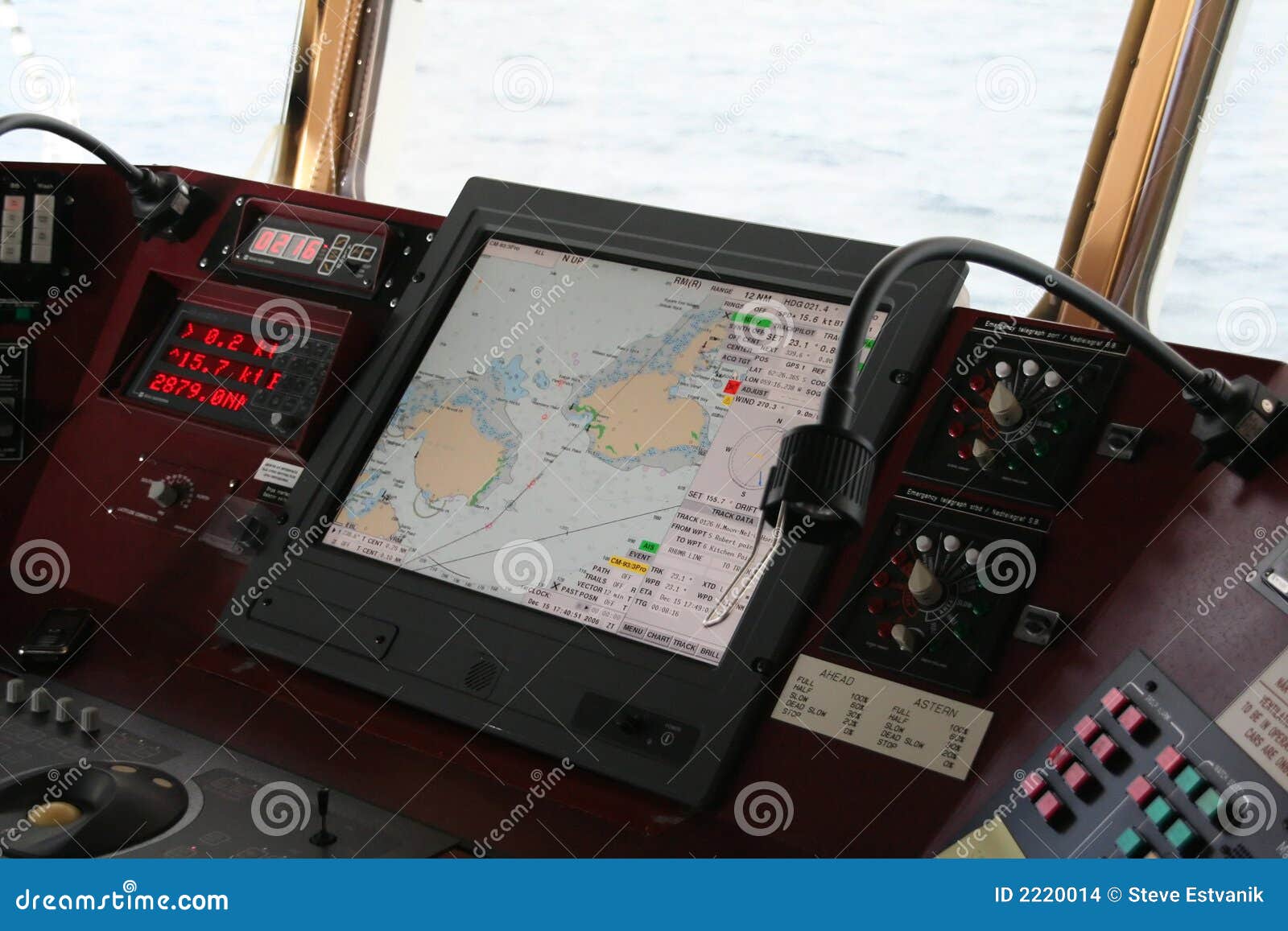 navigation equipment on bridge