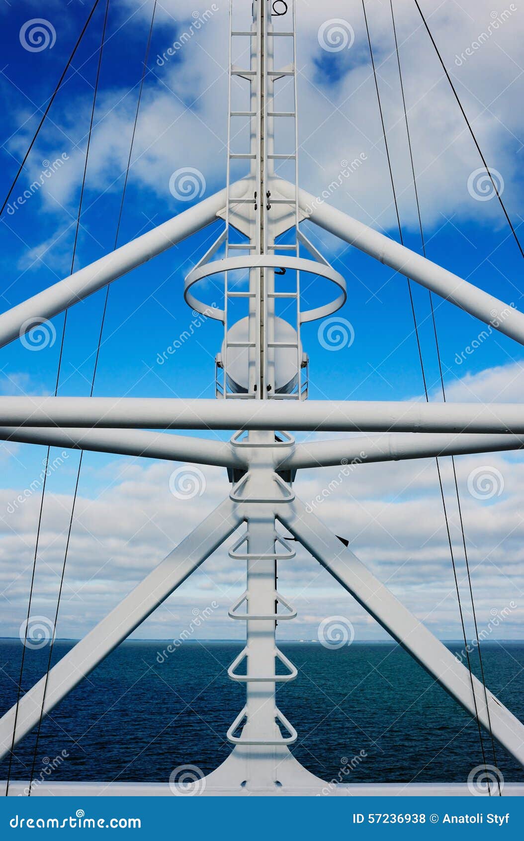 Navigation equipment stock photo. Image of front, hawser 57236938
