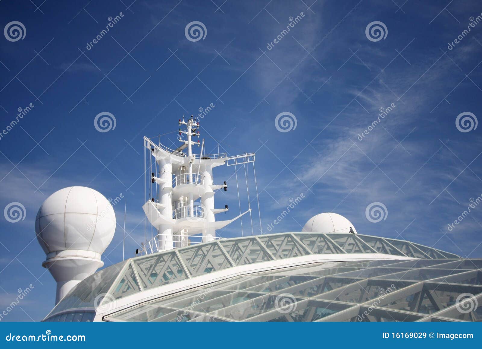 Navigation system on ship stock image. Image of white 16169029