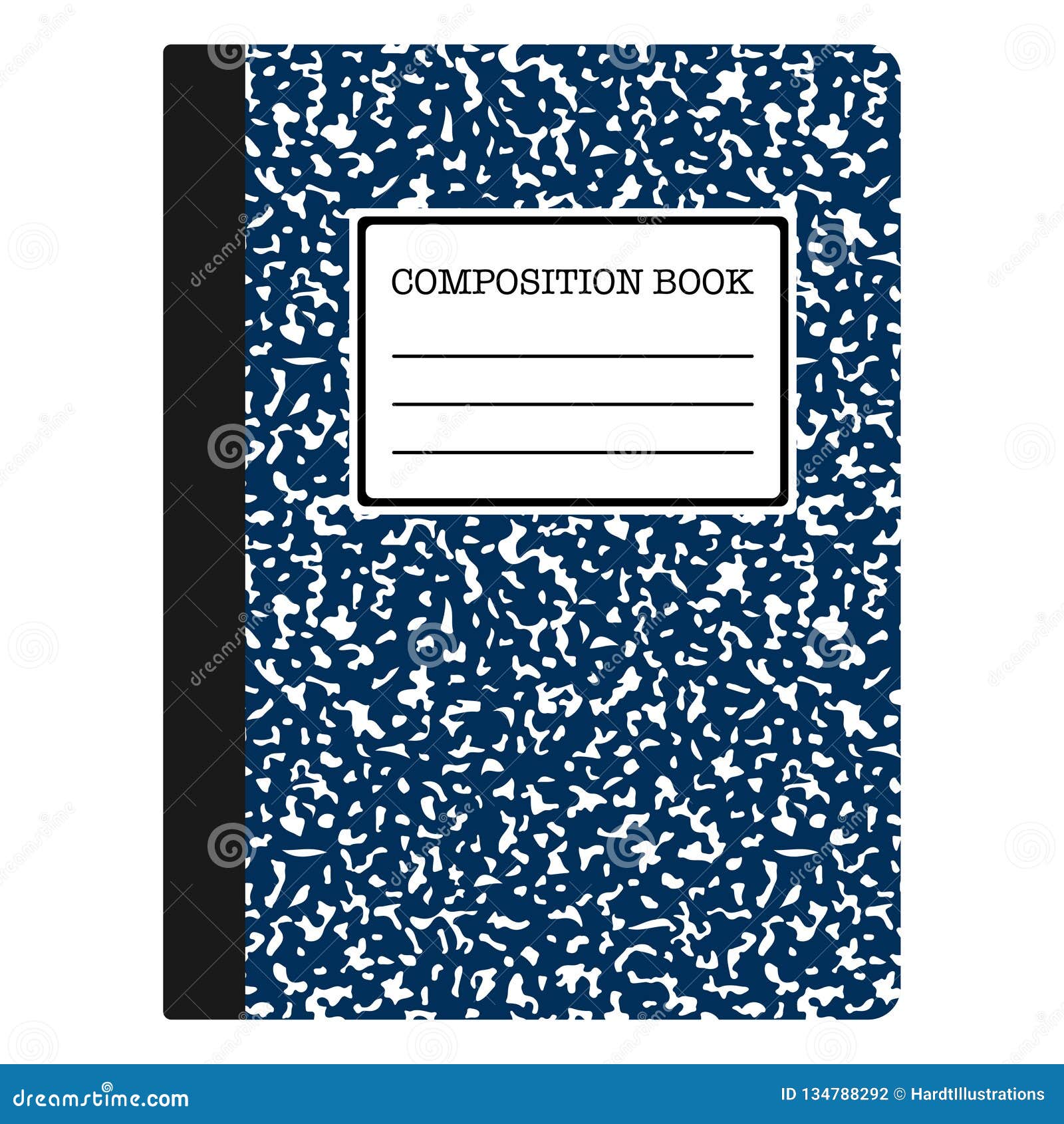 Composition Book stock vector. Illustration of dark 134788292