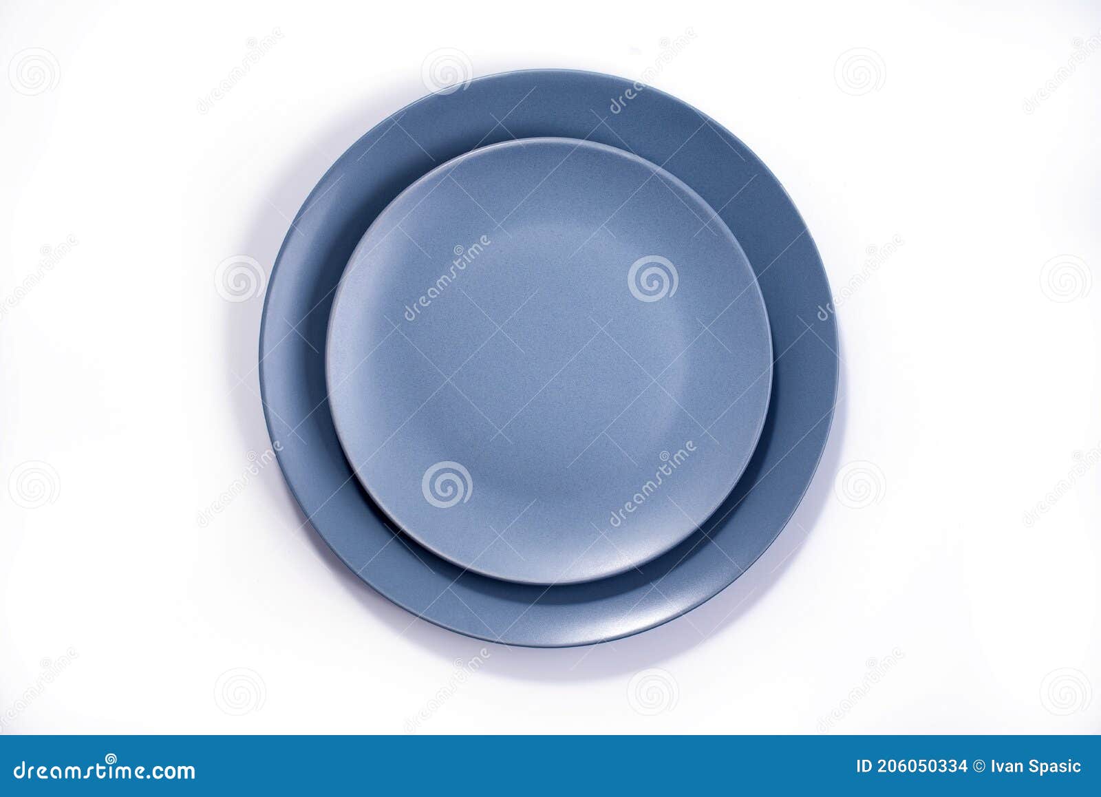 Navy Blue Dish Set Isolated on White Stock Photo Image of ceramic