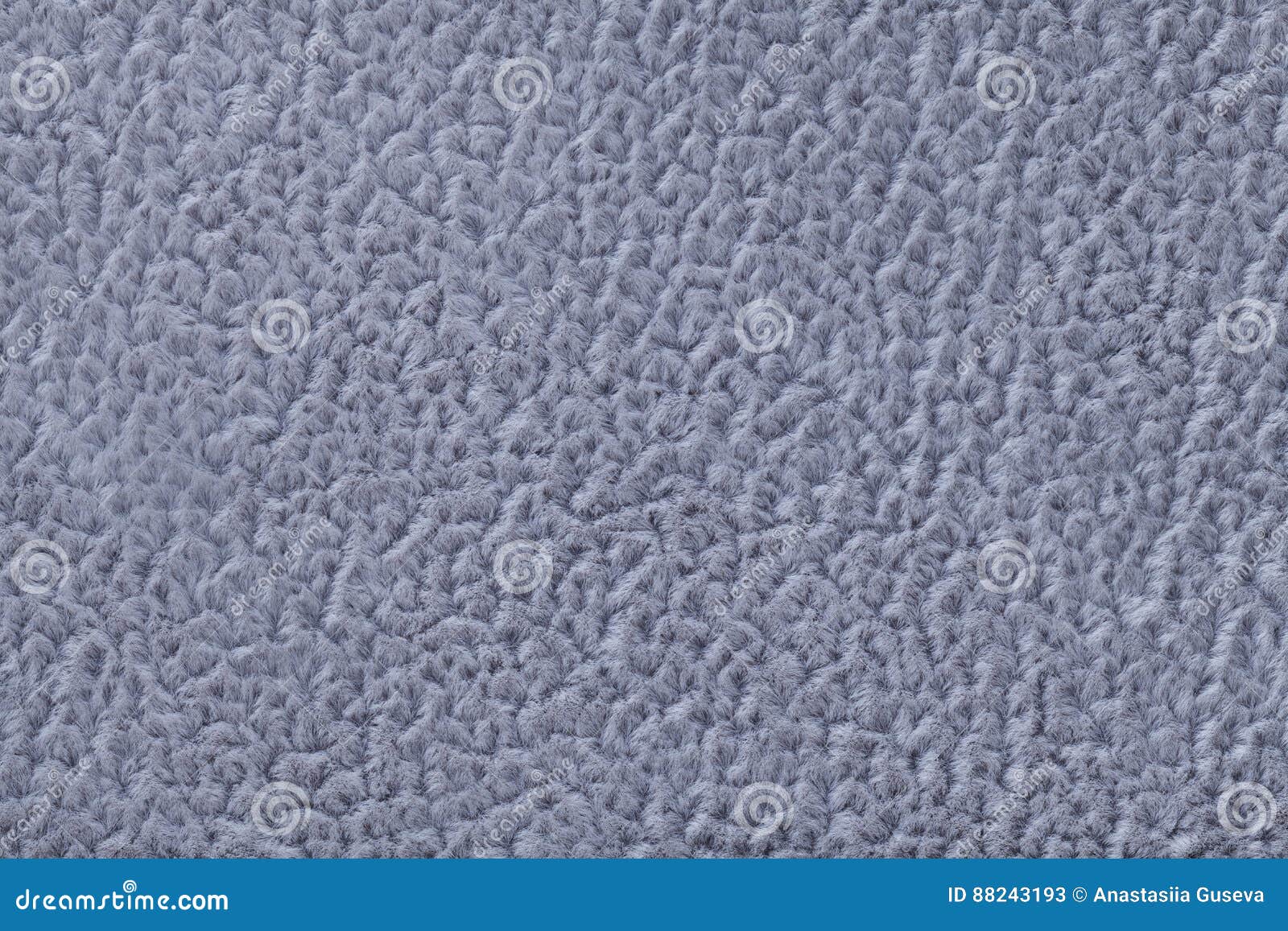Navy Blue Fluffy Background of Soft, Fleecy Cloth. Texture of Textile