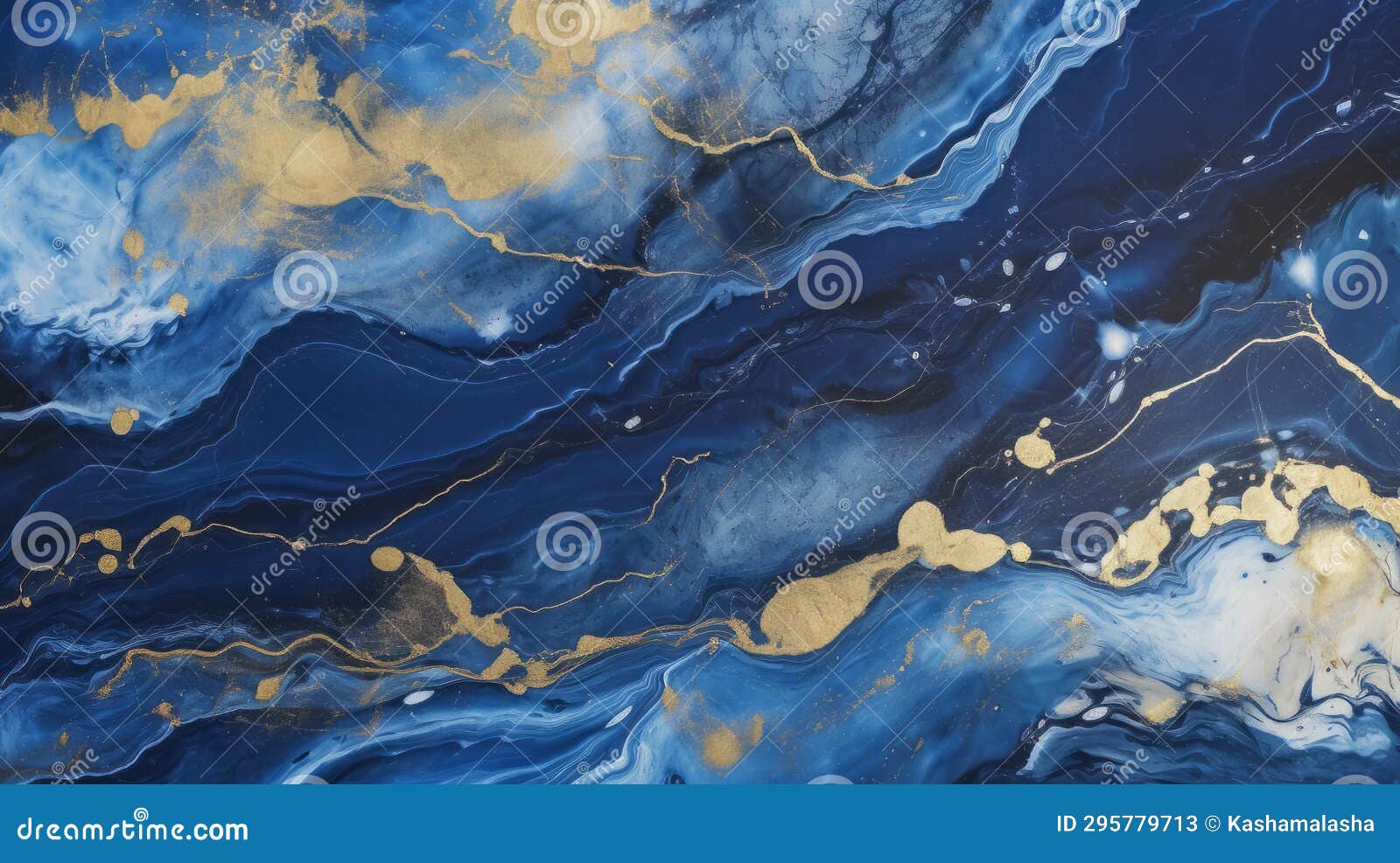 Navy Blue and Gold Marble Texture Wallpaper, Artistic Stone Background