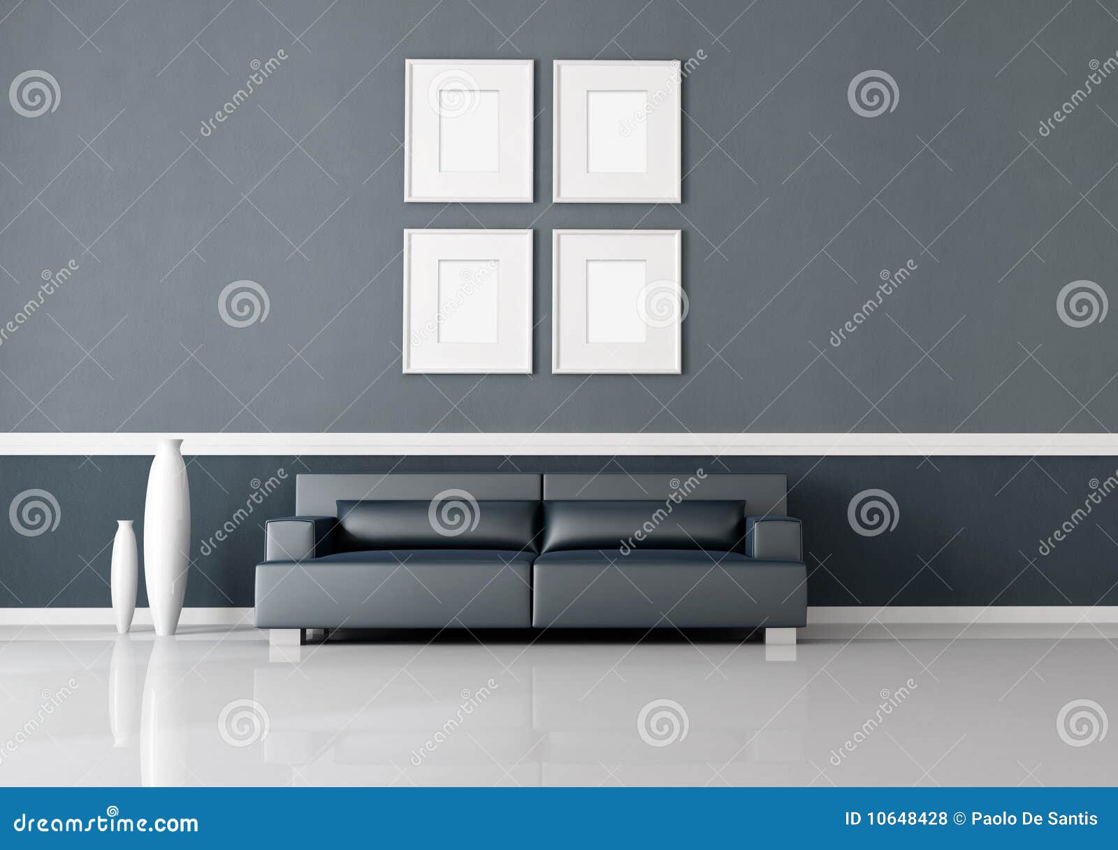 Navy blue interior stock illustration. Illustration of white 10648428