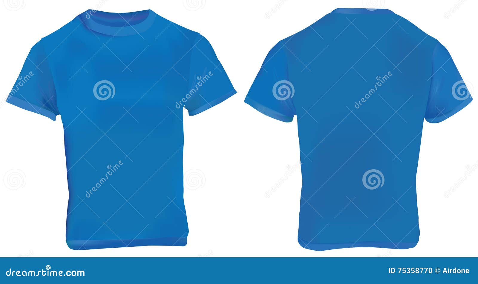 Download Navy Blue Shirt Template stock vector. Illustration of gradient - 75358770