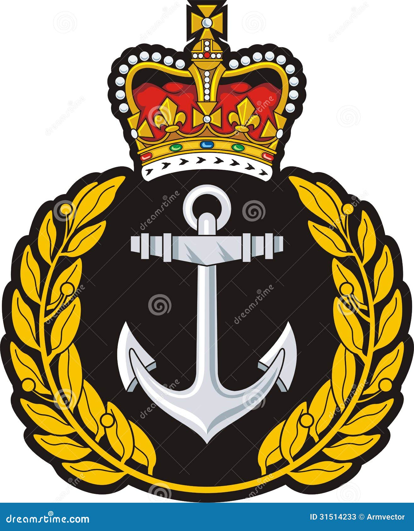 navy cap badge