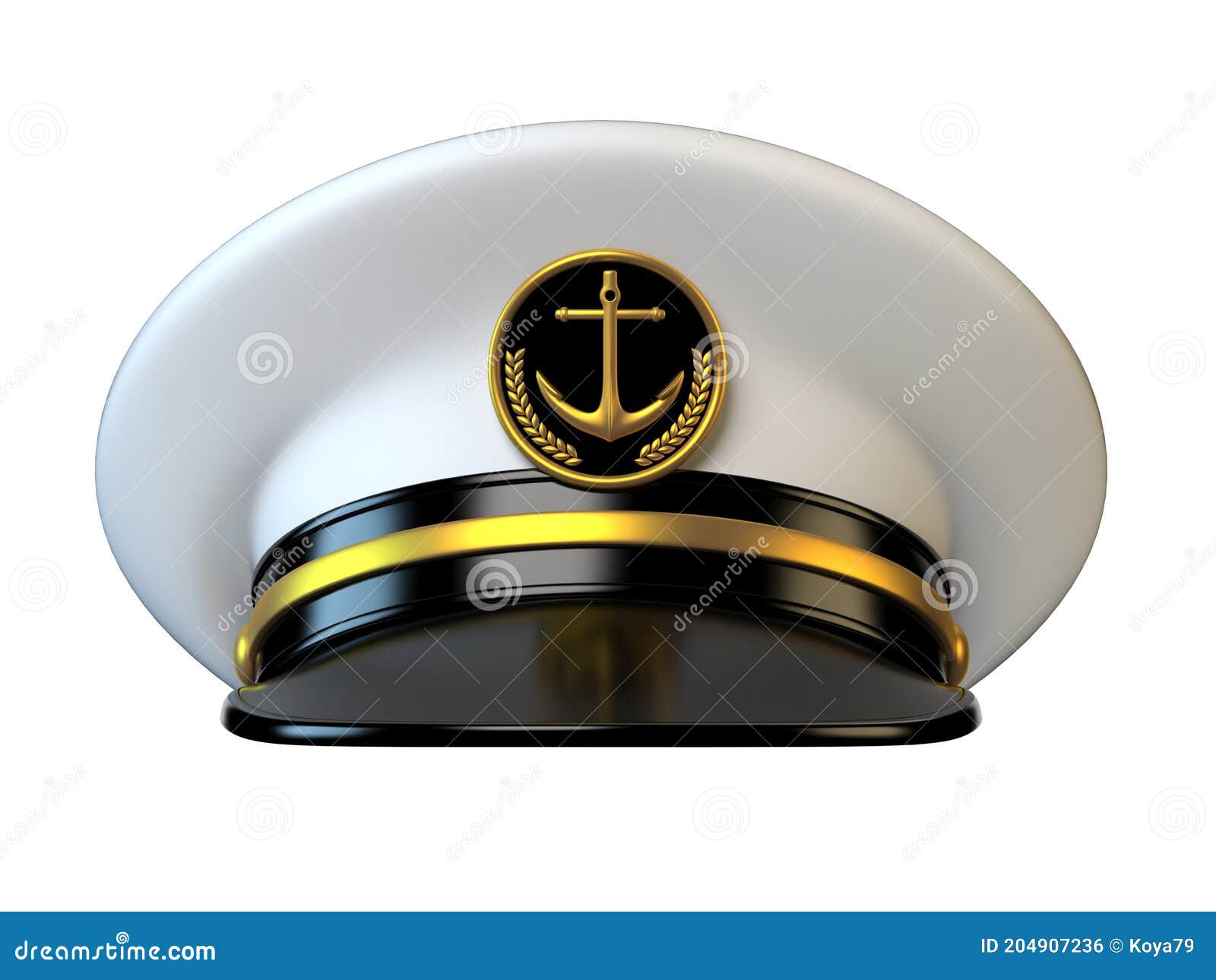 Navy Cap, Ship Officer, Admiral, Sailor, Naval Captain Hat Front View
