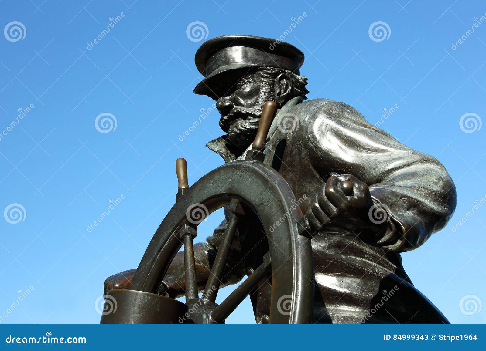 Navy Pier Chicago Statue editorial stock photo. Image of destination