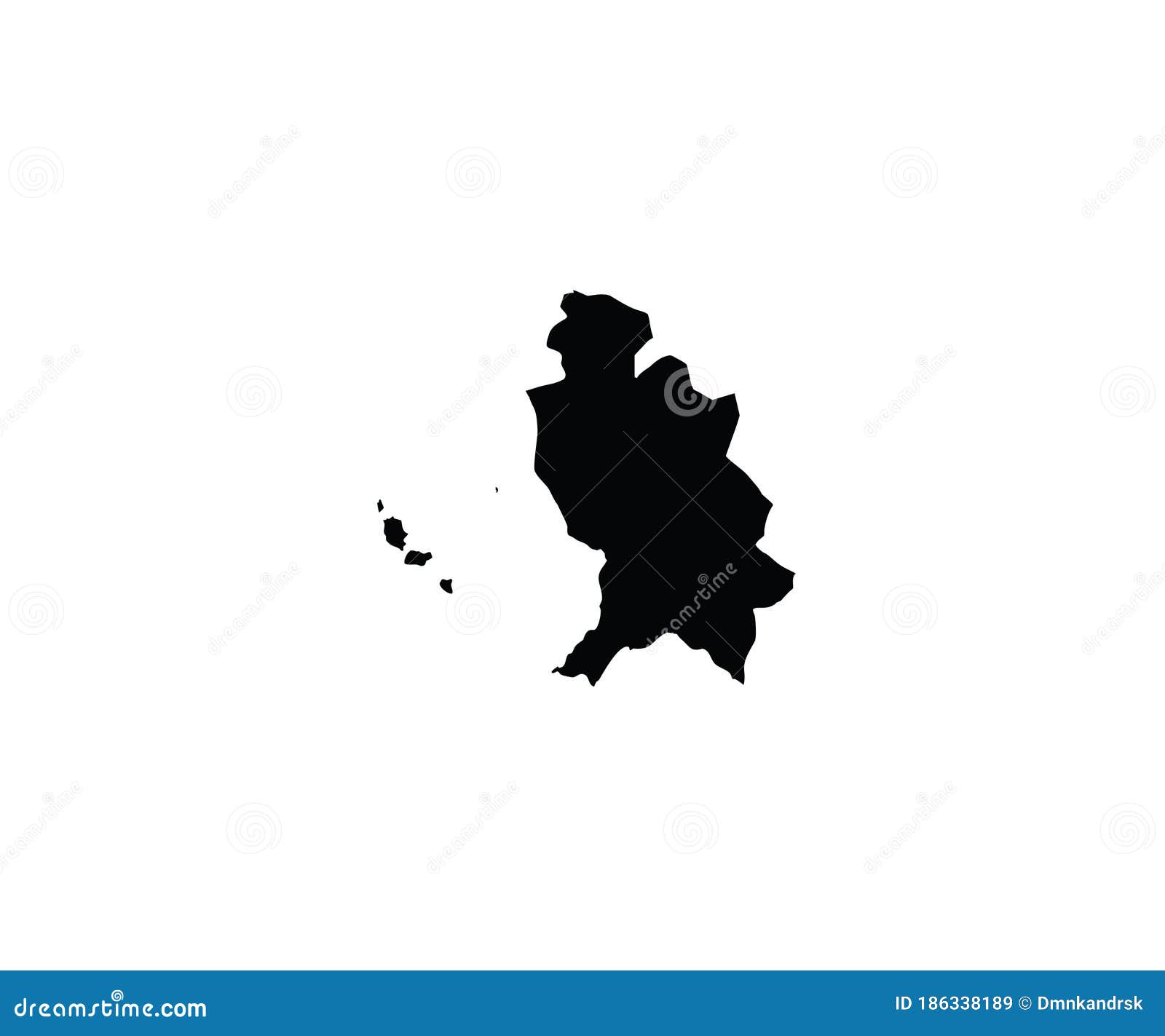 nayarit outline map mexico state
