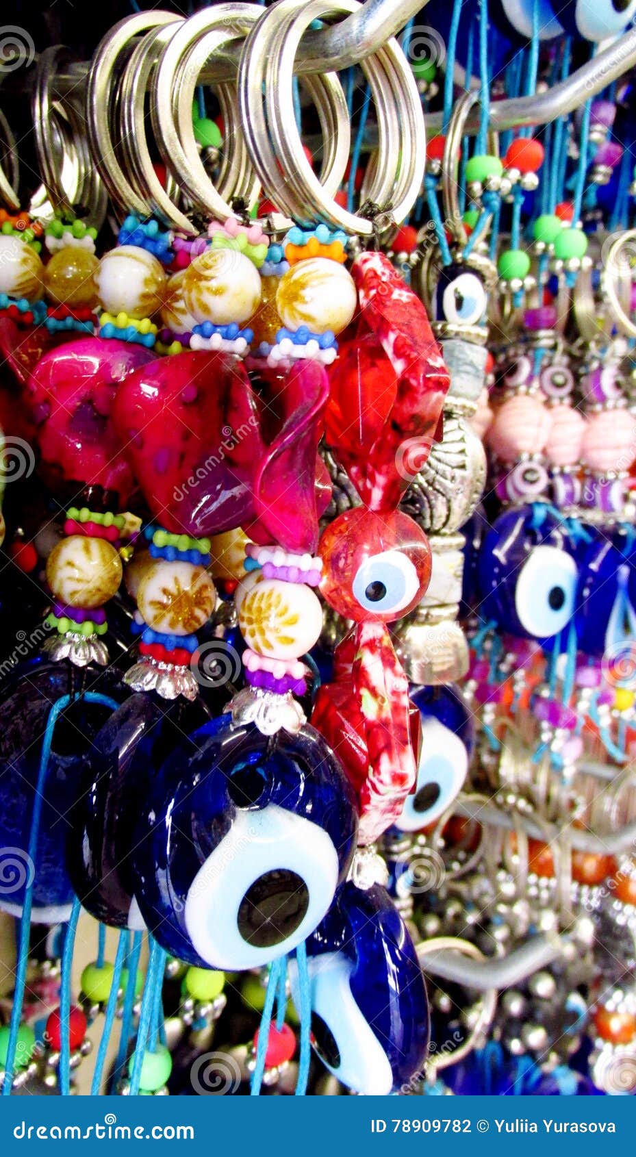 Nazar Boncuk Turkish evil eye amulets for sale in old town