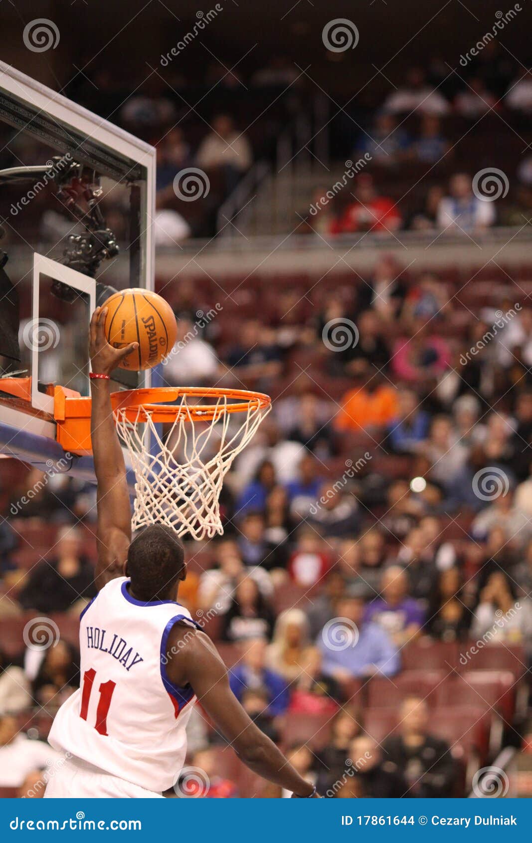 NBA Jrue Holiday editorial stock image. Image of dunk - 17861644