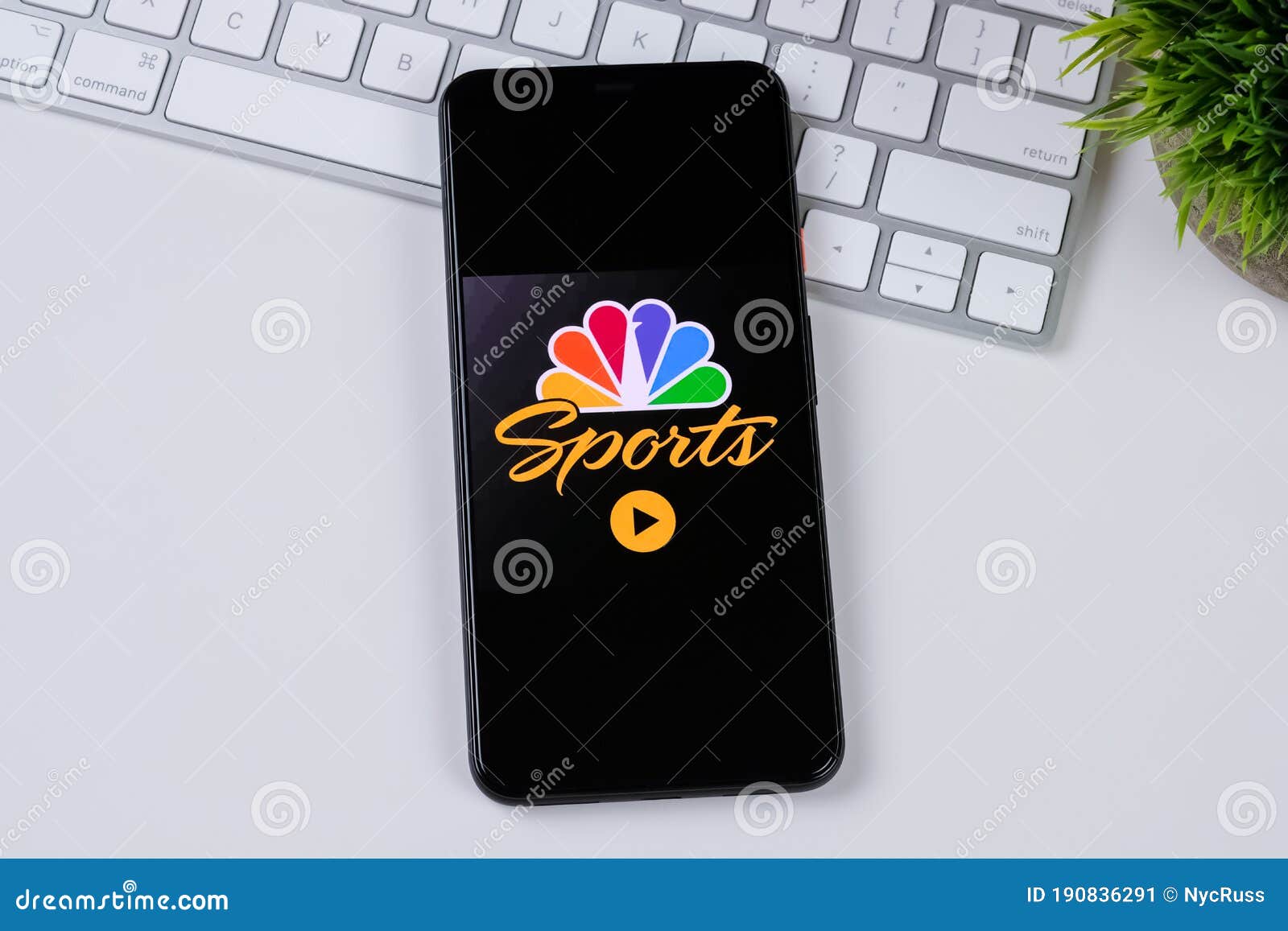 NBC Sports App Logo on a Smartphone Screen