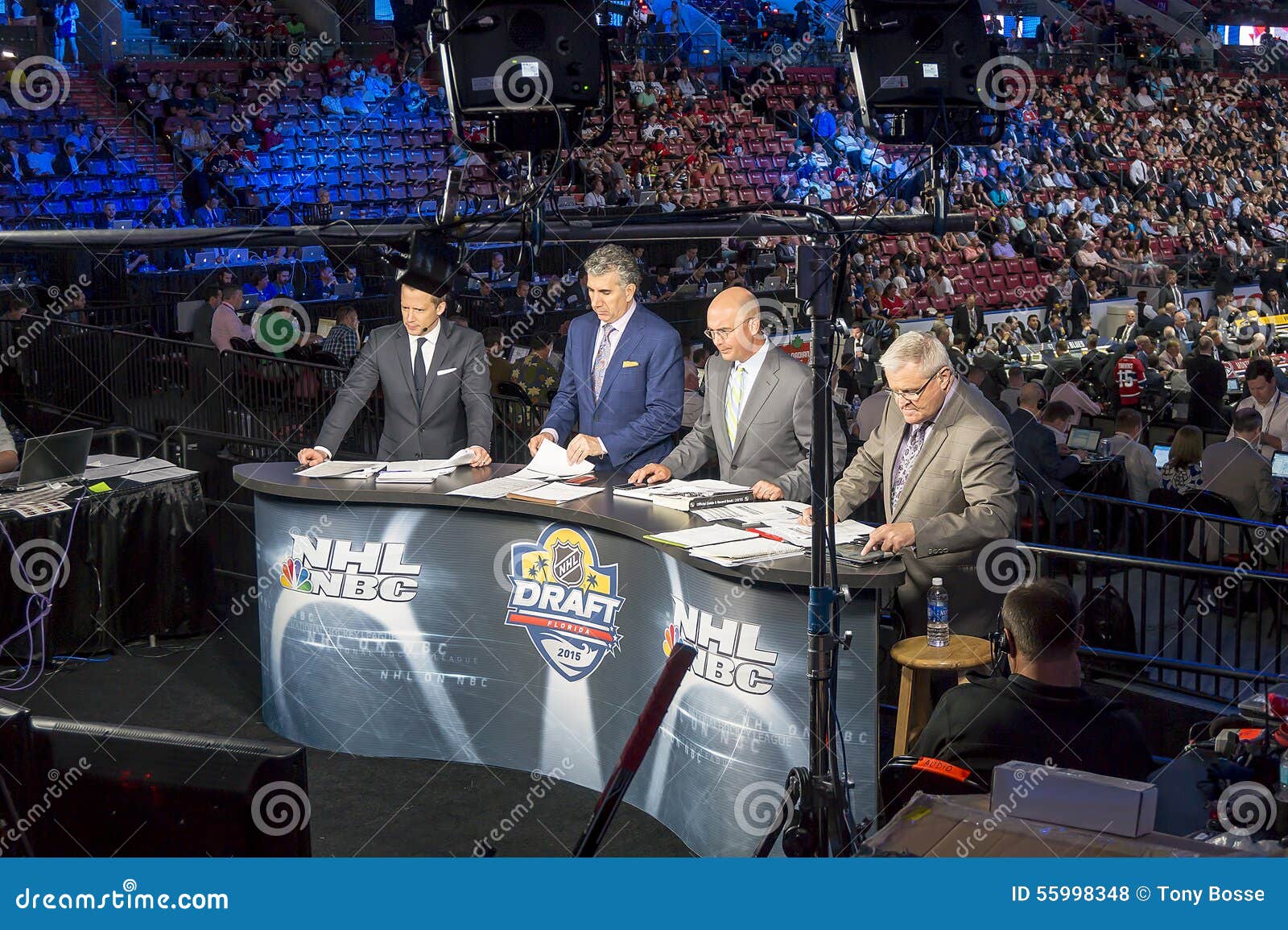 NBC Sports Live at the 2015 NHL Draft Editorial Stock Photo