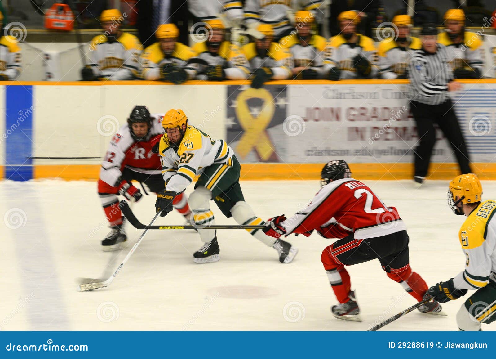 NCAA Hockey Game editorial stock image. Image of player 29288619